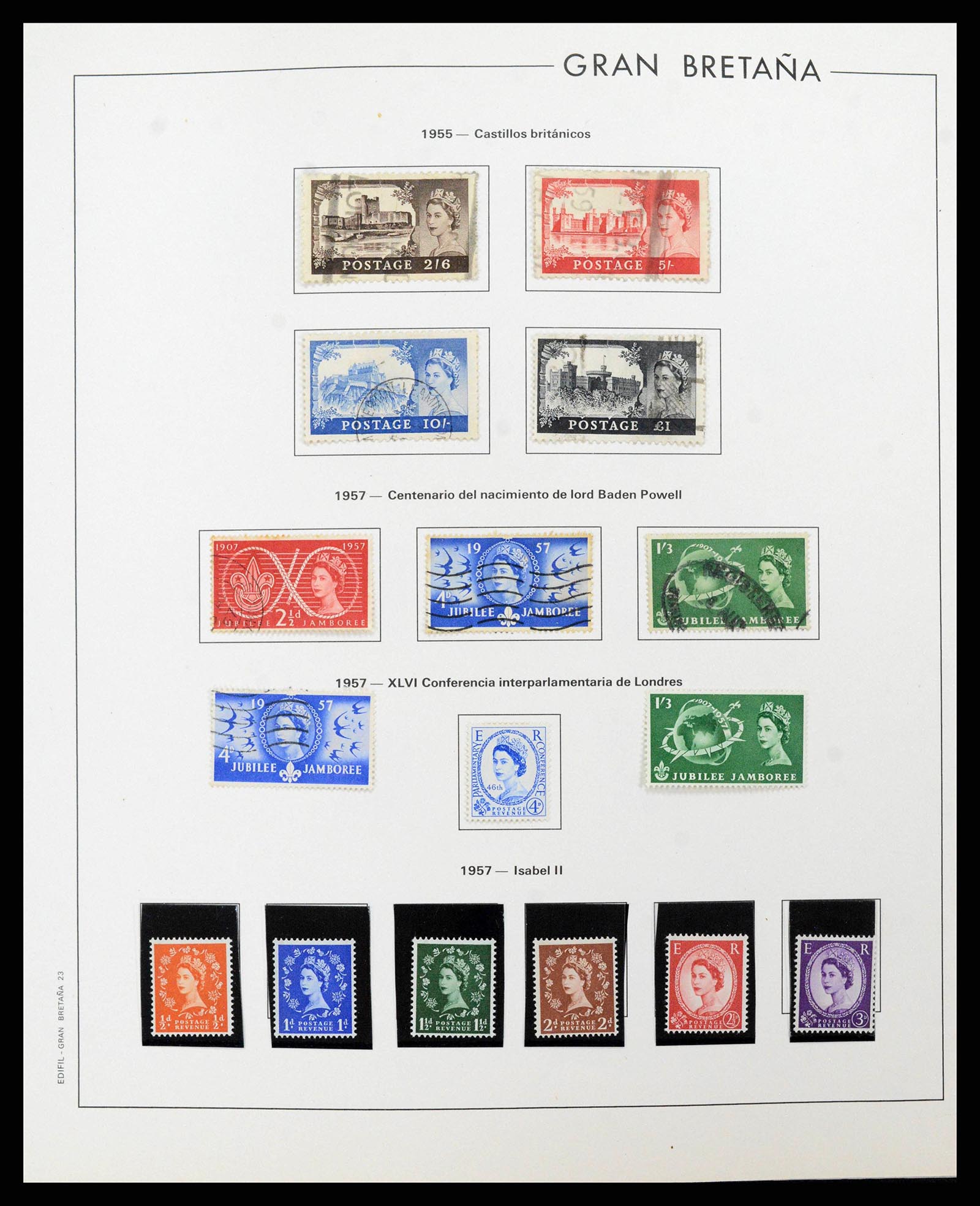 38924 0024 - Postzegelverzameling 38924 Engeland 1840-2000.