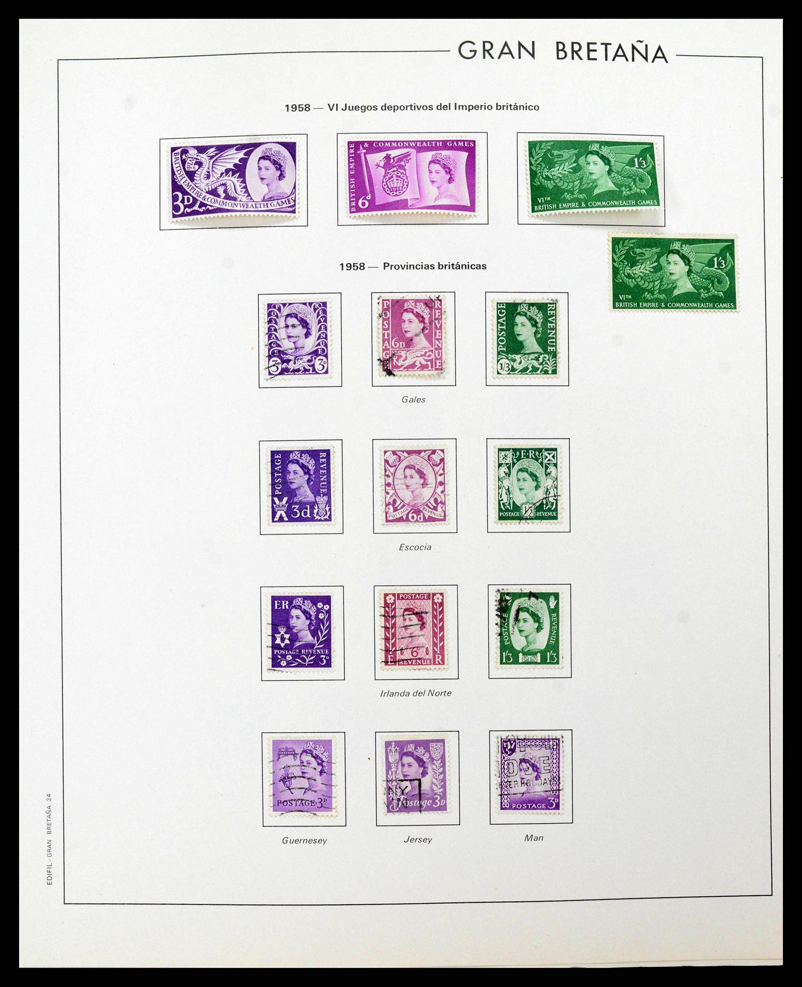 38924 0025 - Postzegelverzameling 38924 Engeland 1840-2000.