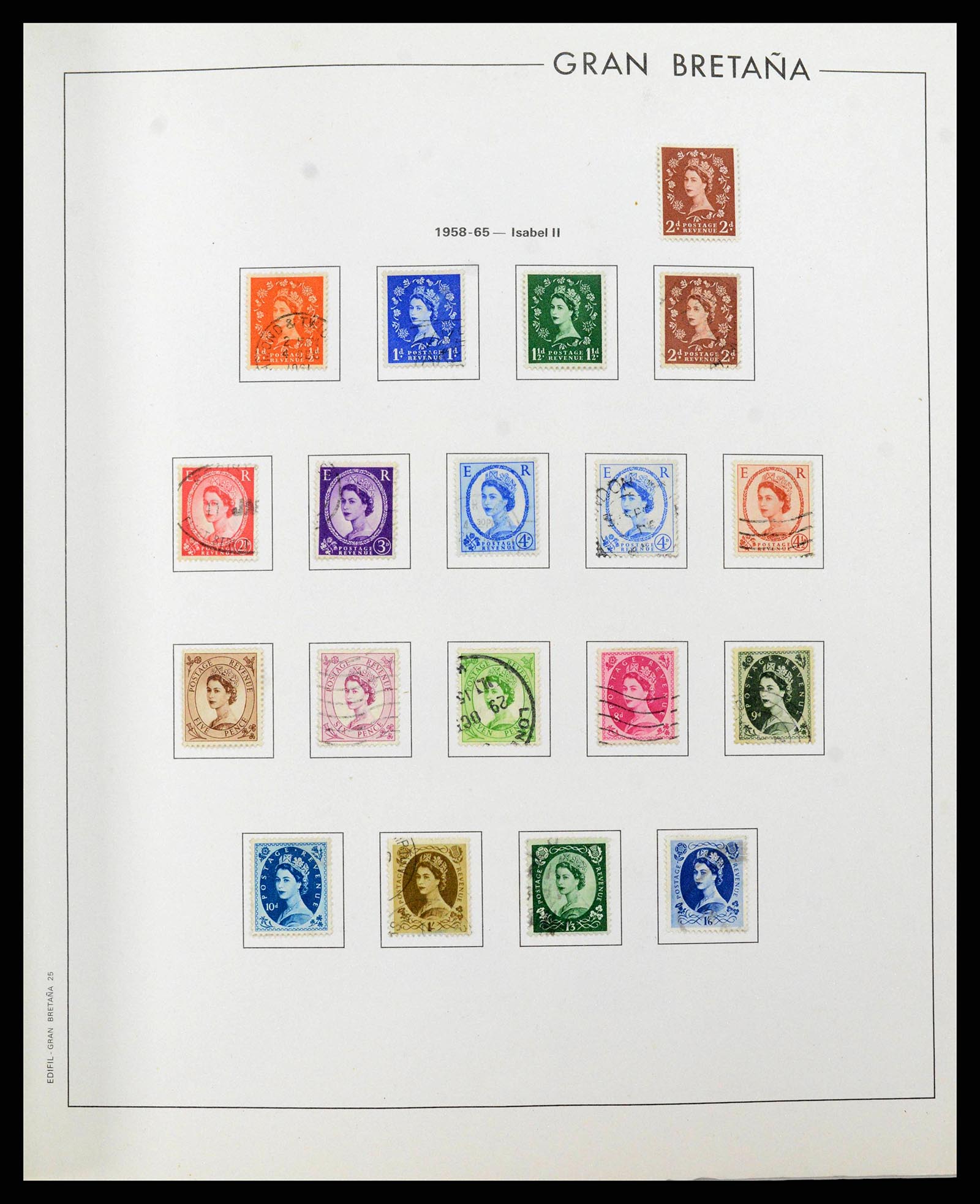 38924 0026 - Postzegelverzameling 38924 Engeland 1840-2000.