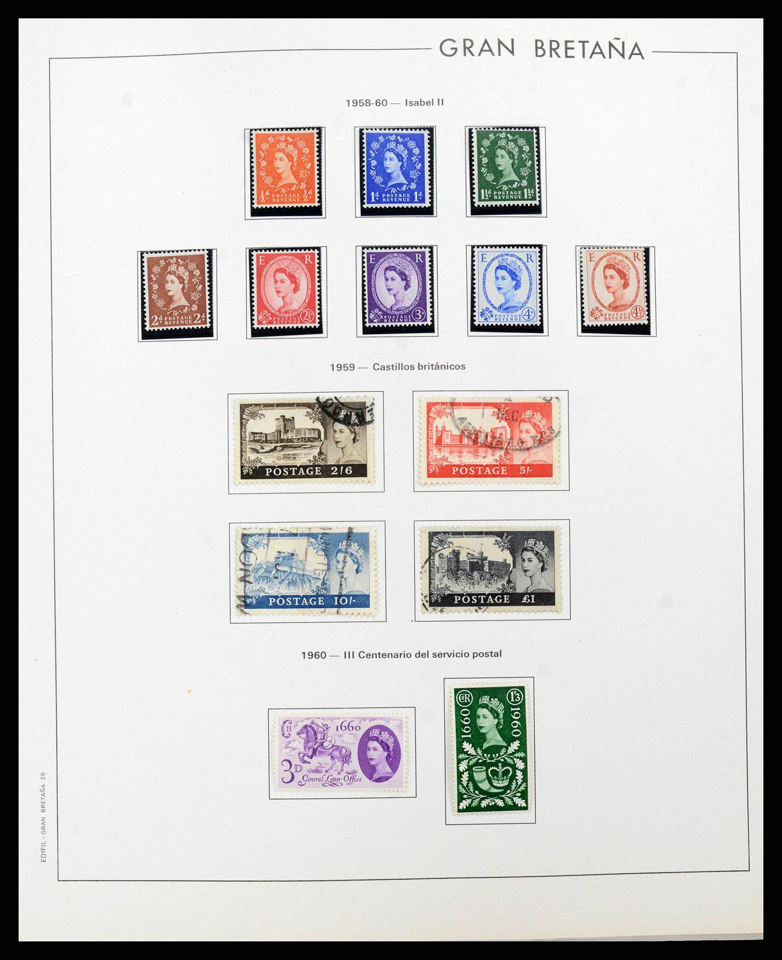38924 0027 - Postzegelverzameling 38924 Engeland 1840-2000.
