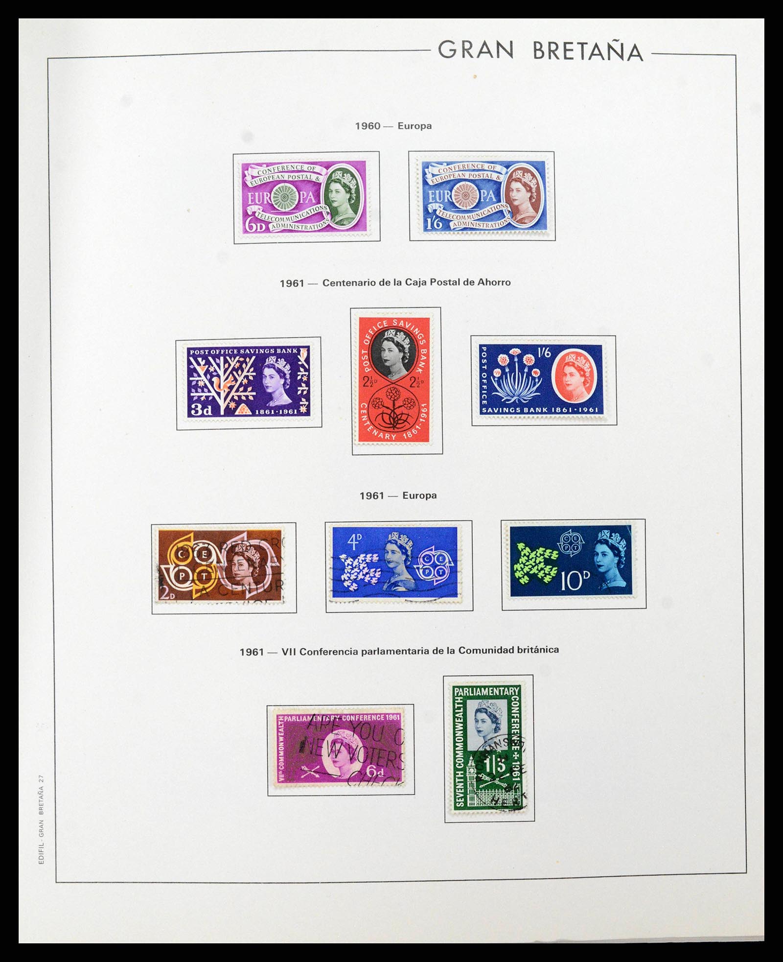 38924 0028 - Postzegelverzameling 38924 Engeland 1840-2000.