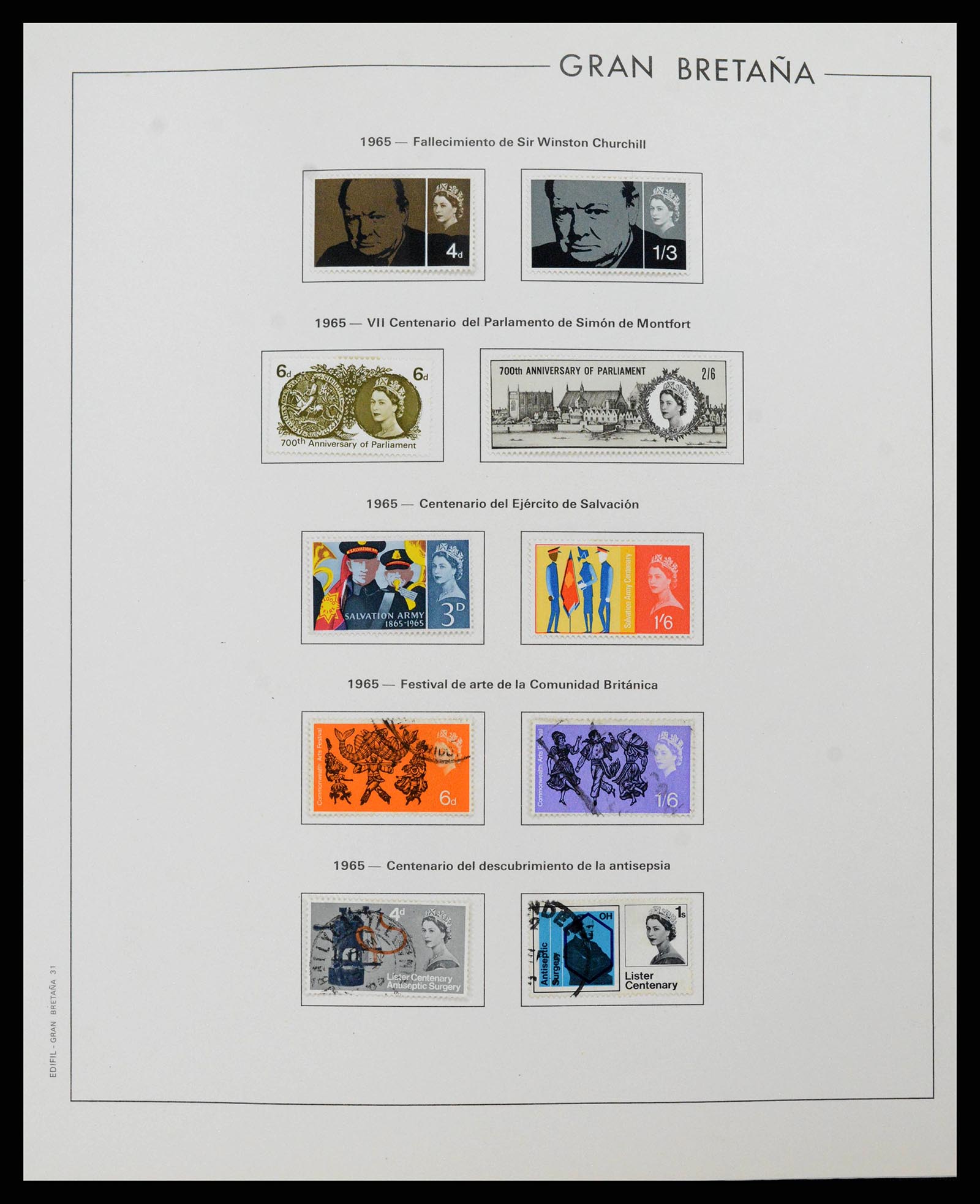 38924 0032 - Postzegelverzameling 38924 Engeland 1840-2000.