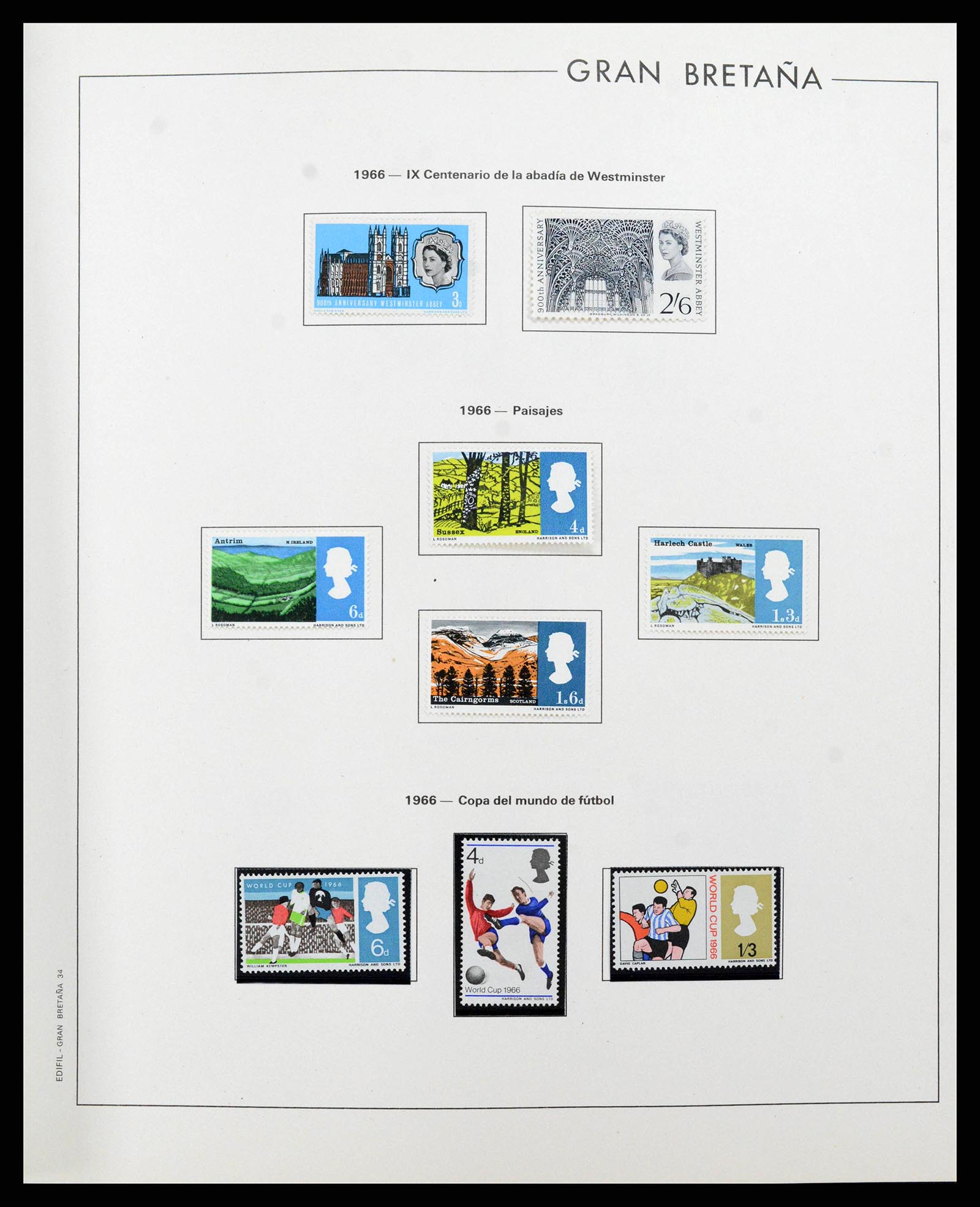 38924 0035 - Postzegelverzameling 38924 Engeland 1840-2000.