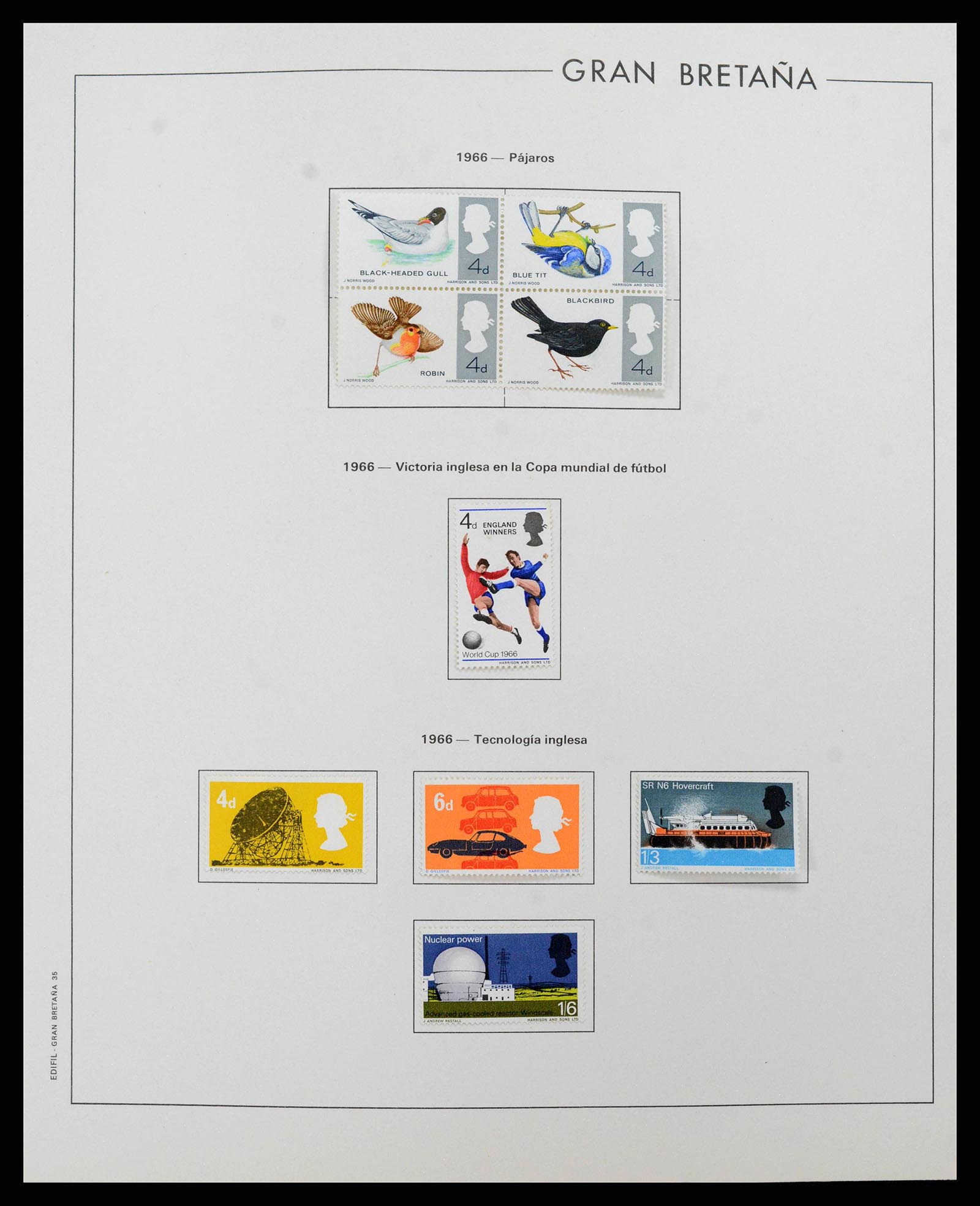 38924 0036 - Postzegelverzameling 38924 Engeland 1840-2000.