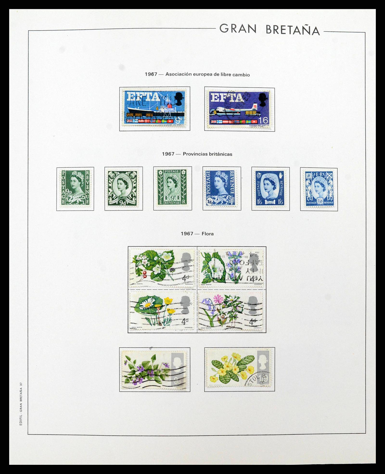 38924 0038 - Postzegelverzameling 38924 Engeland 1840-2000.