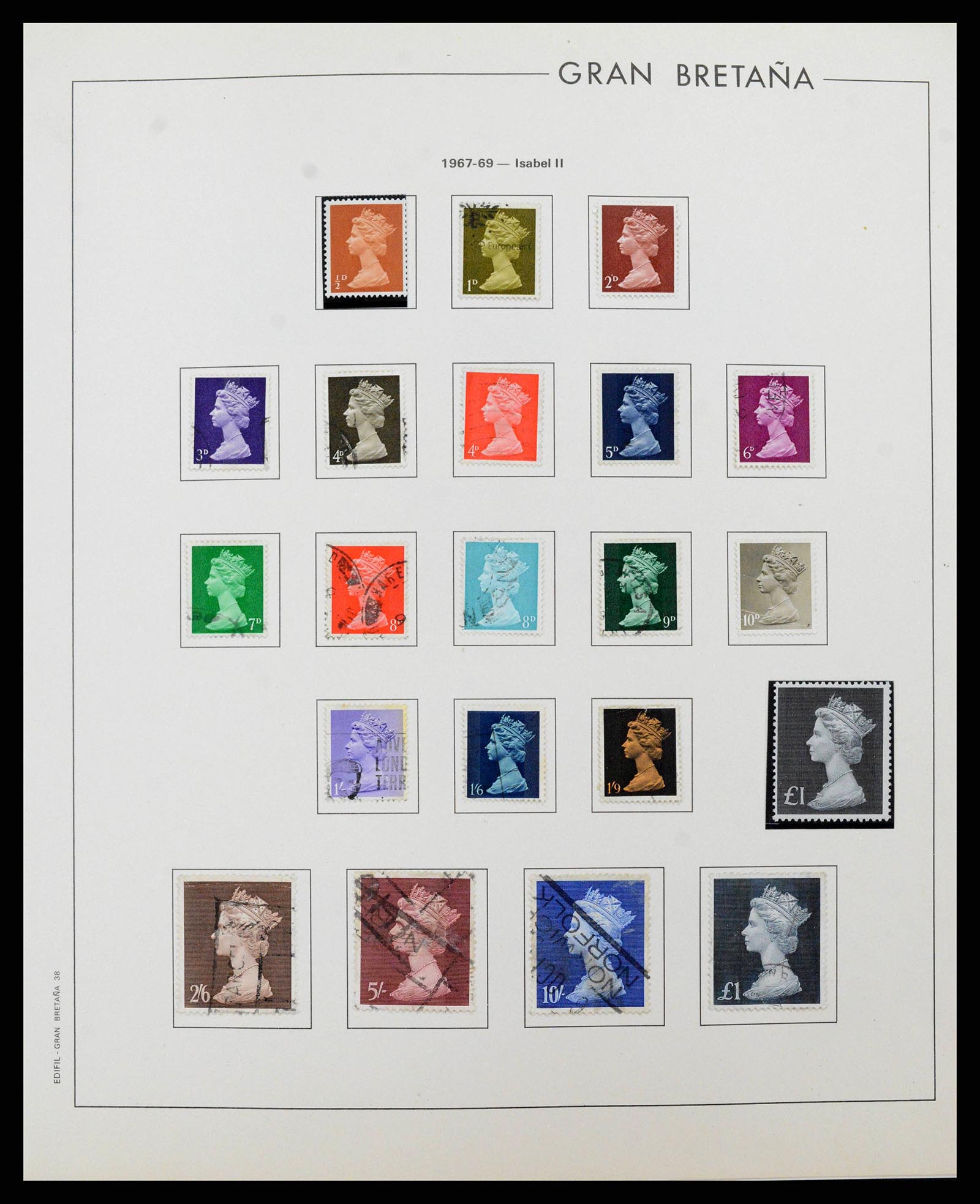38924 0039 - Postzegelverzameling 38924 Engeland 1840-2000.