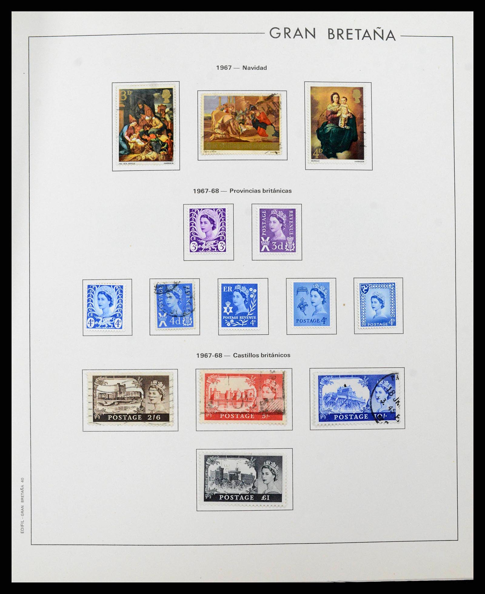 38924 0041 - Postzegelverzameling 38924 Engeland 1840-2000.