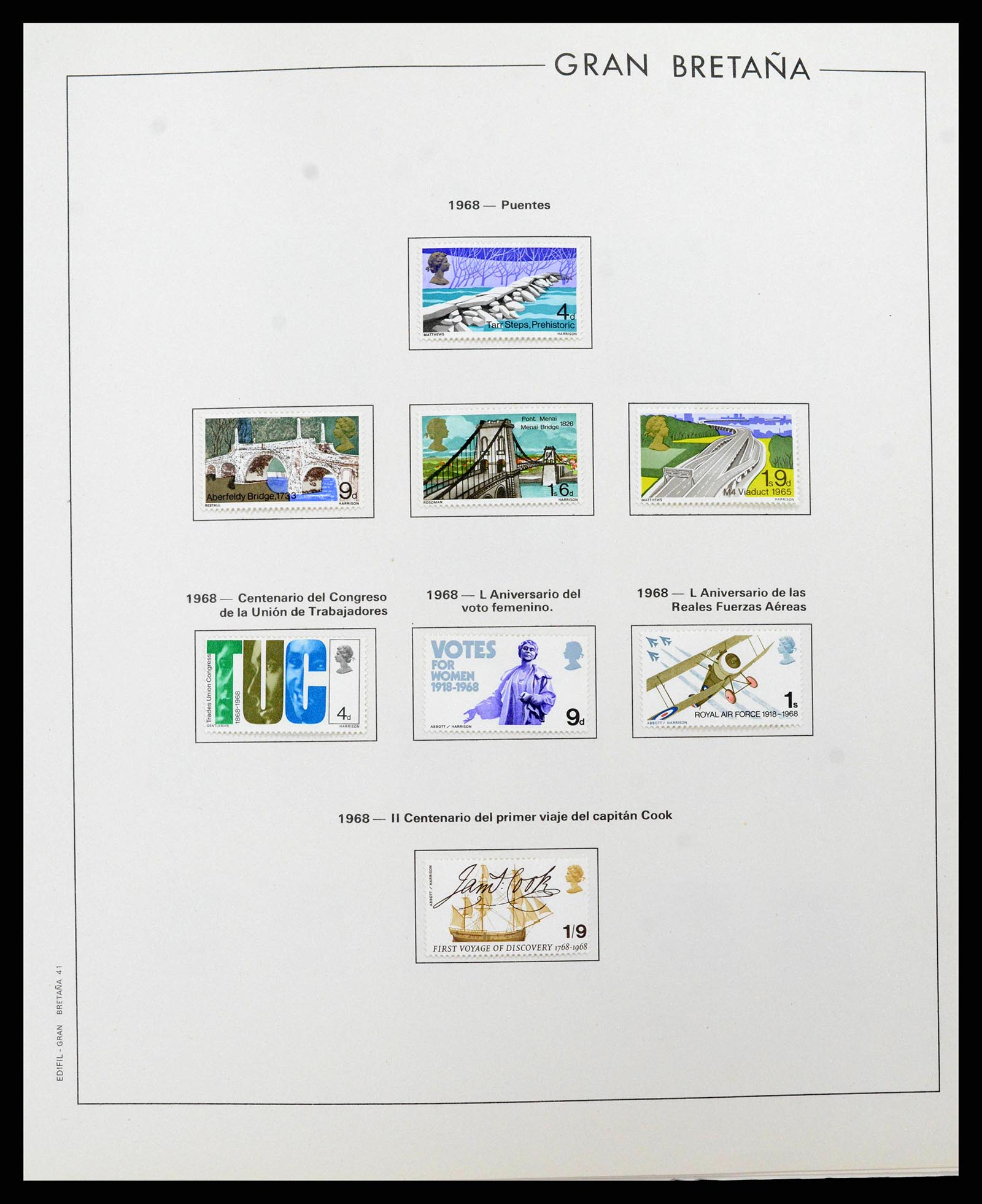 38924 0042 - Postzegelverzameling 38924 Engeland 1840-2000.