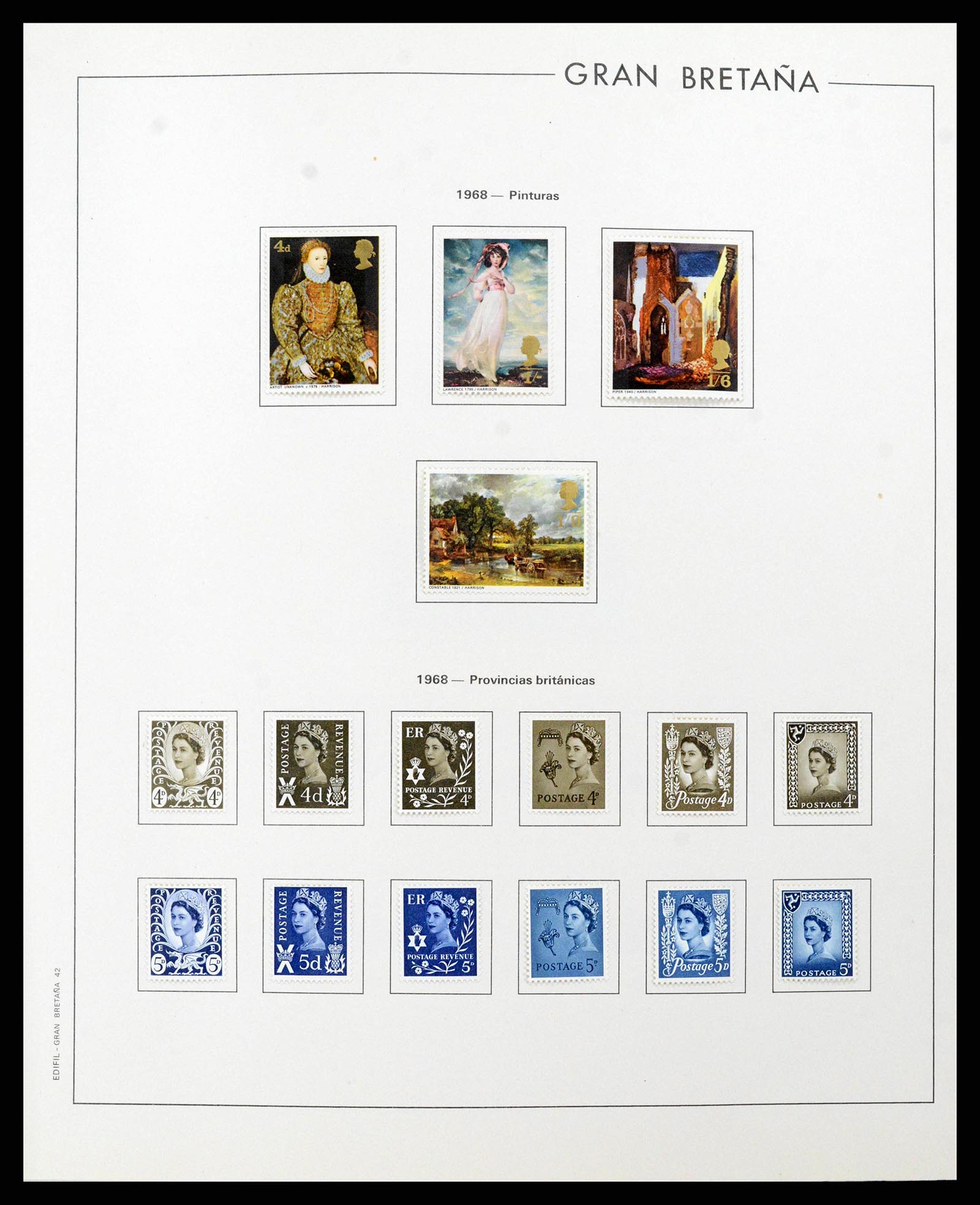 38924 0043 - Postzegelverzameling 38924 Engeland 1840-2000.