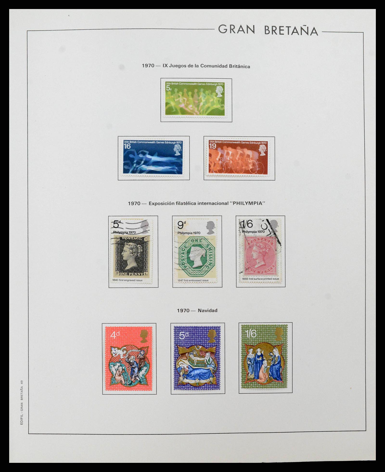 38924 0050 - Postzegelverzameling 38924 Engeland 1840-2000.