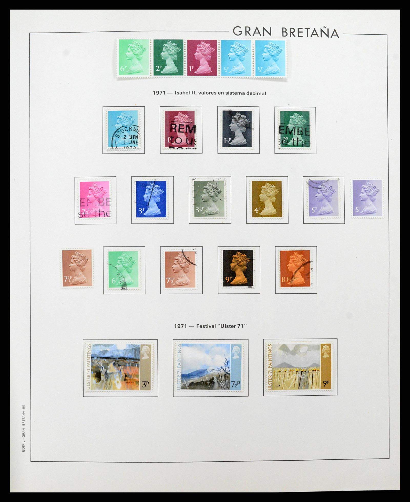 38924 0051 - Postzegelverzameling 38924 Engeland 1840-2000.