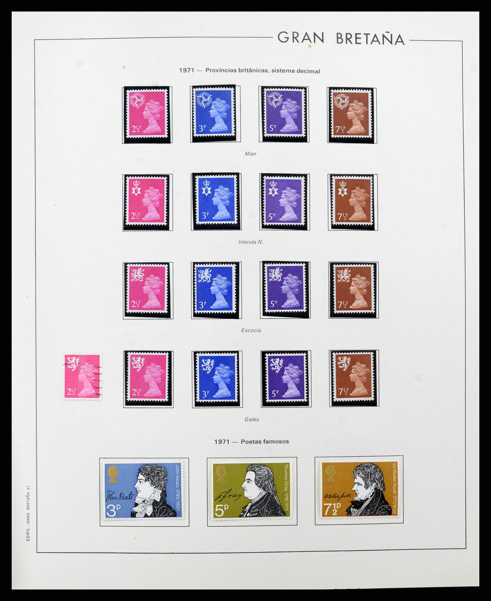 38924 0052 - Postzegelverzameling 38924 Engeland 1840-2000.