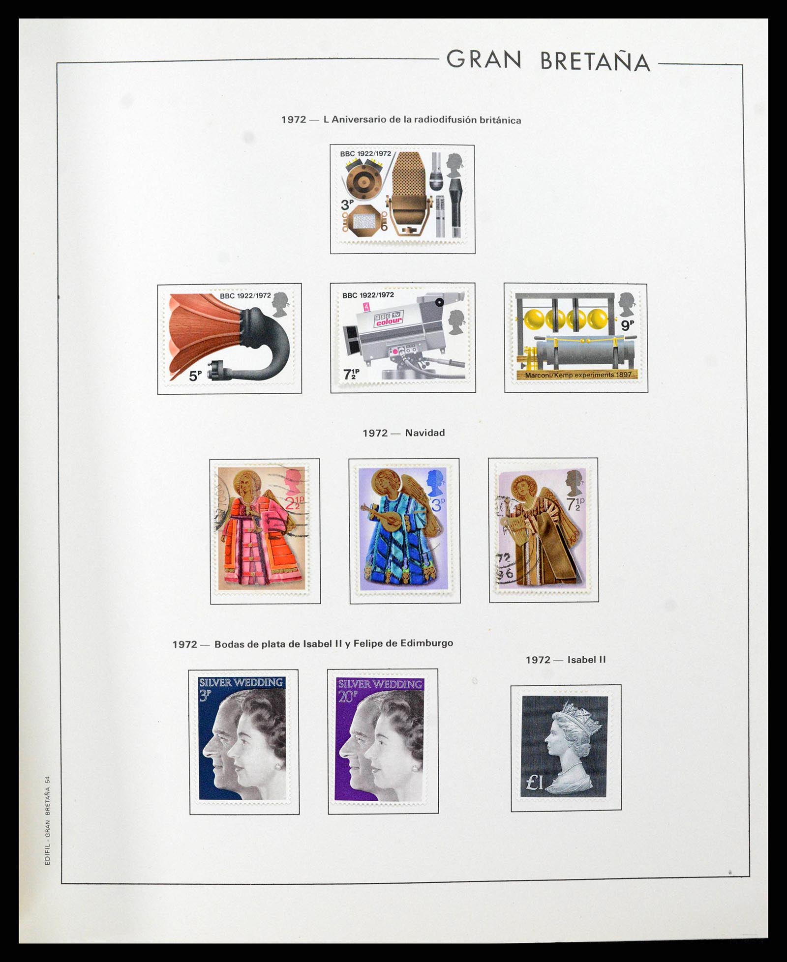 38924 0055 - Postzegelverzameling 38924 Engeland 1840-2000.