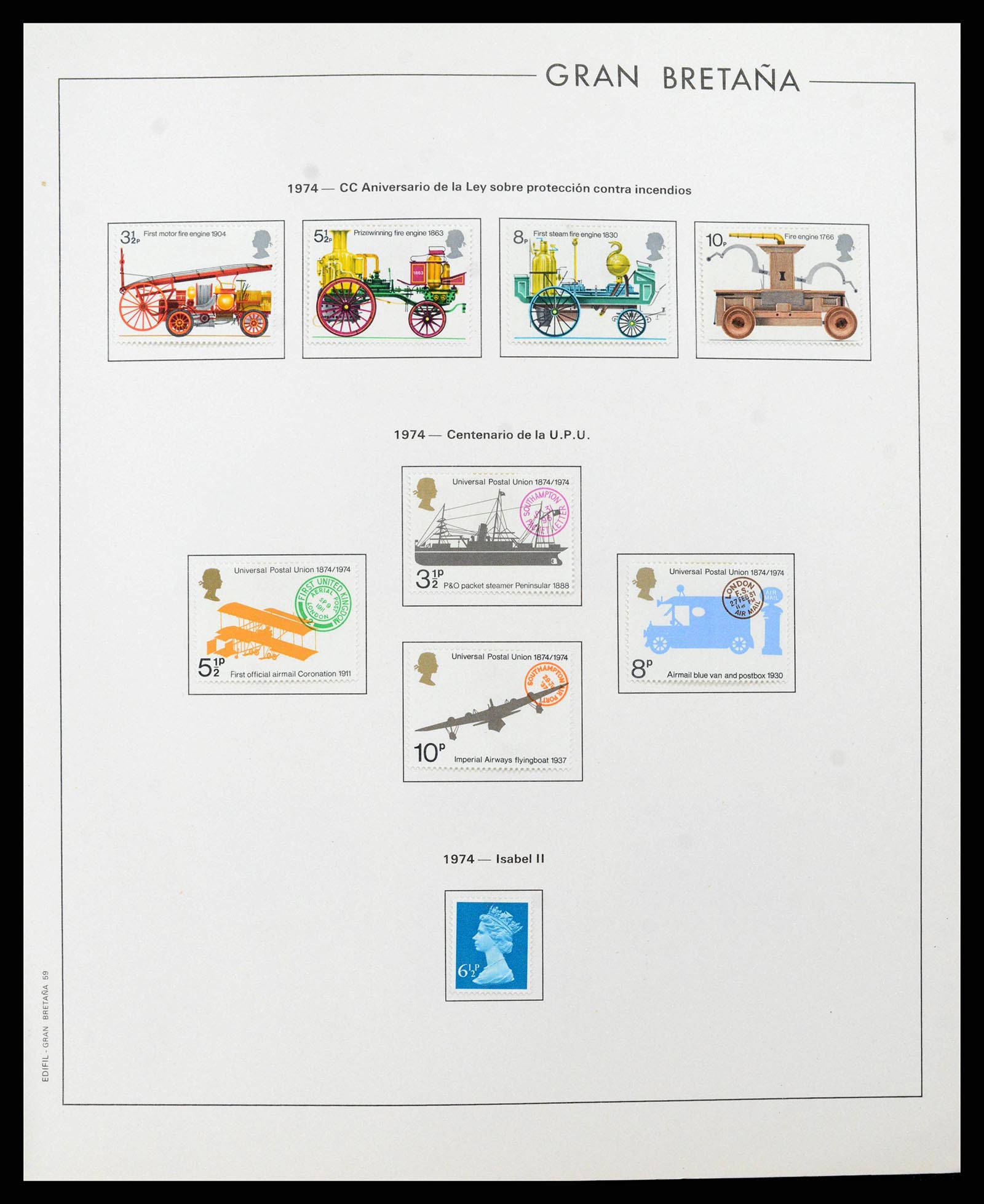 38924 0060 - Postzegelverzameling 38924 Engeland 1840-2000.
