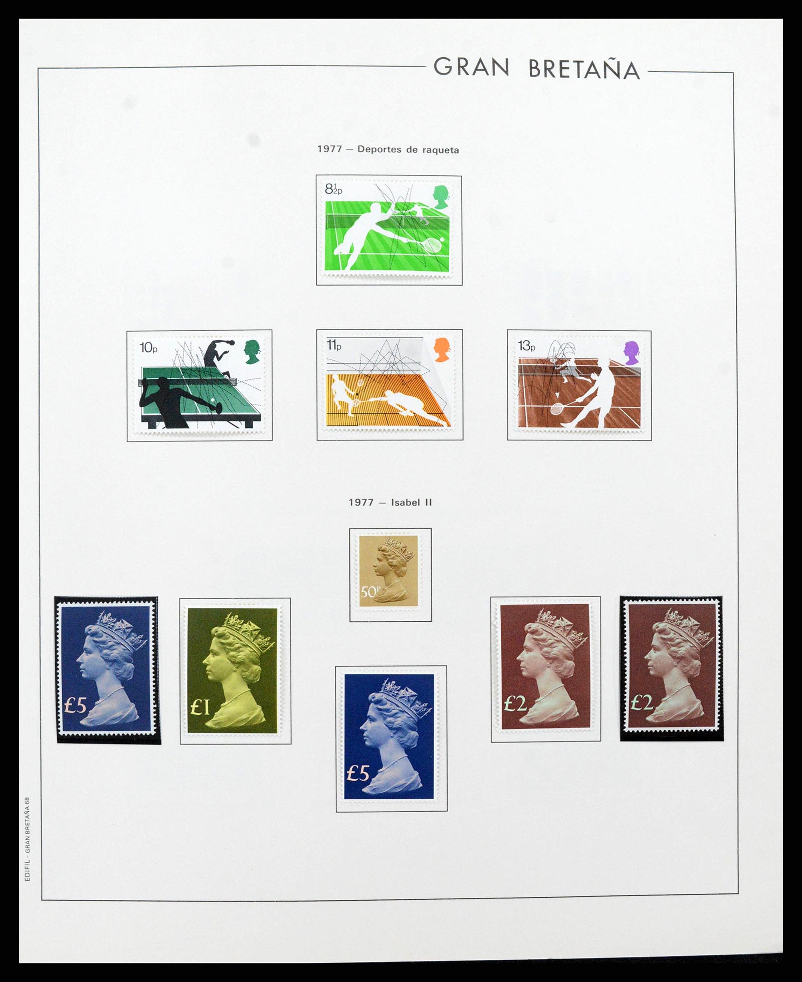 38924 0069 - Postzegelverzameling 38924 Engeland 1840-2000.