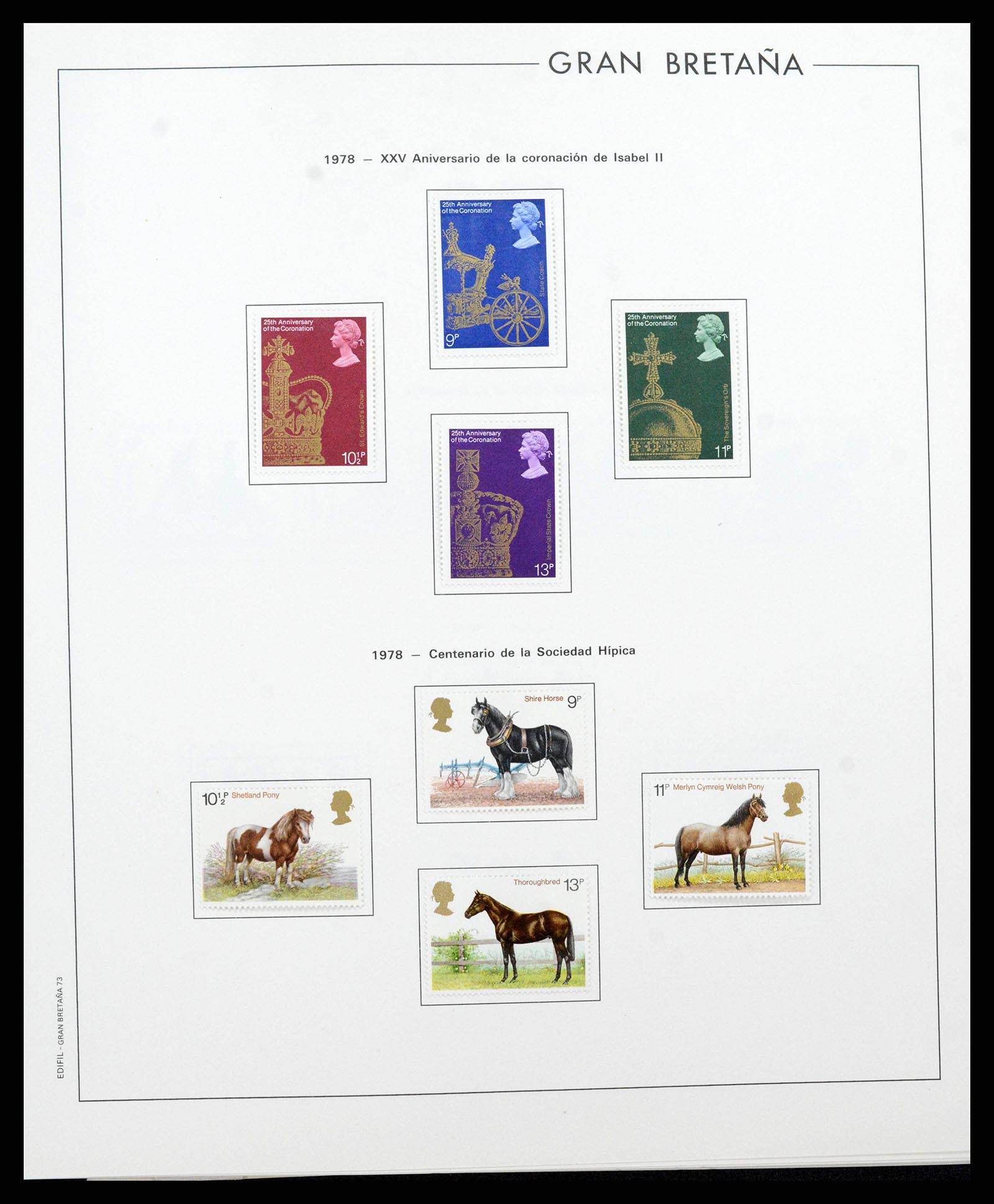 38924 0073 - Postzegelverzameling 38924 Engeland 1840-2000.