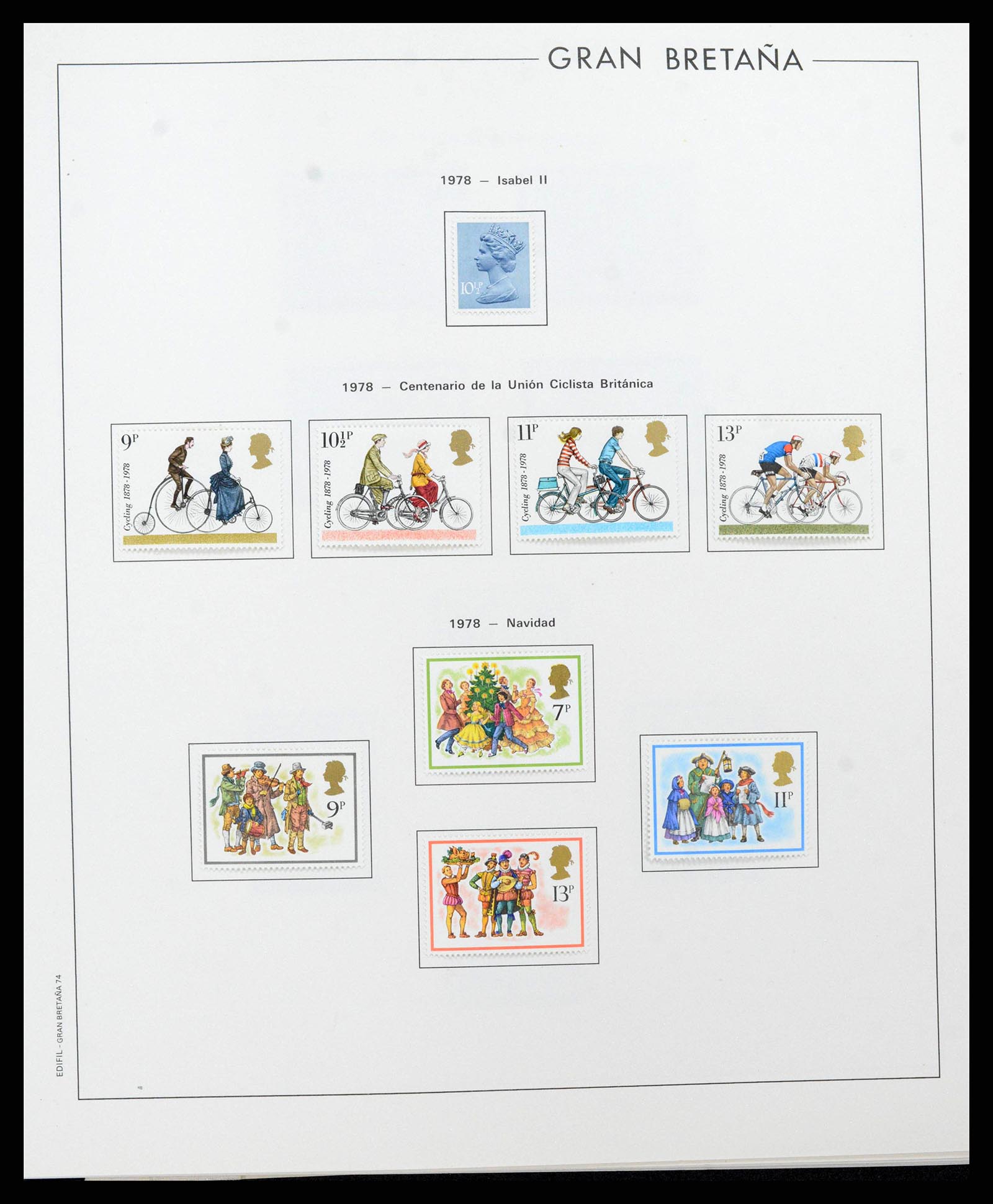 38924 0074 - Postzegelverzameling 38924 Engeland 1840-2000.
