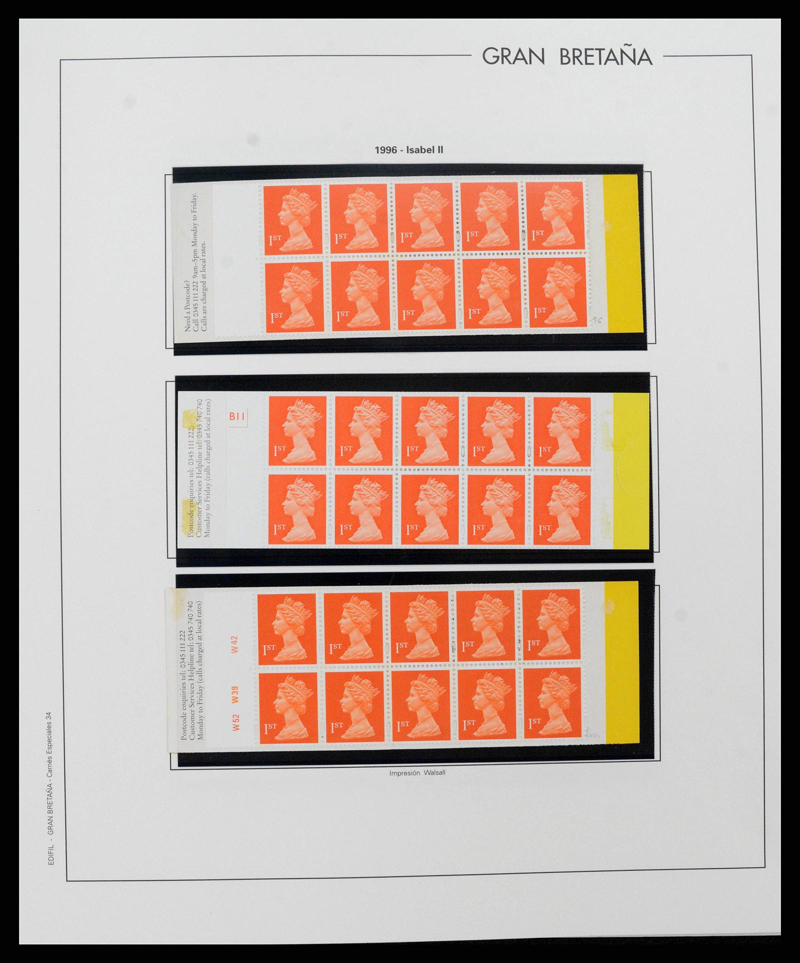 38924 0241 - Postzegelverzameling 38924 Engeland 1840-2000.