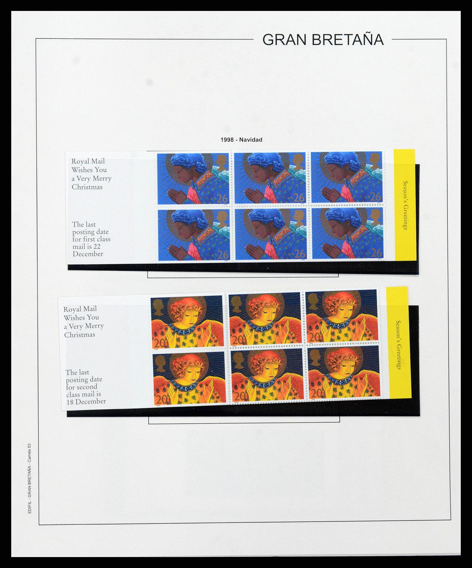 38924 0251 - Postzegelverzameling 38924 Engeland 1840-2000.