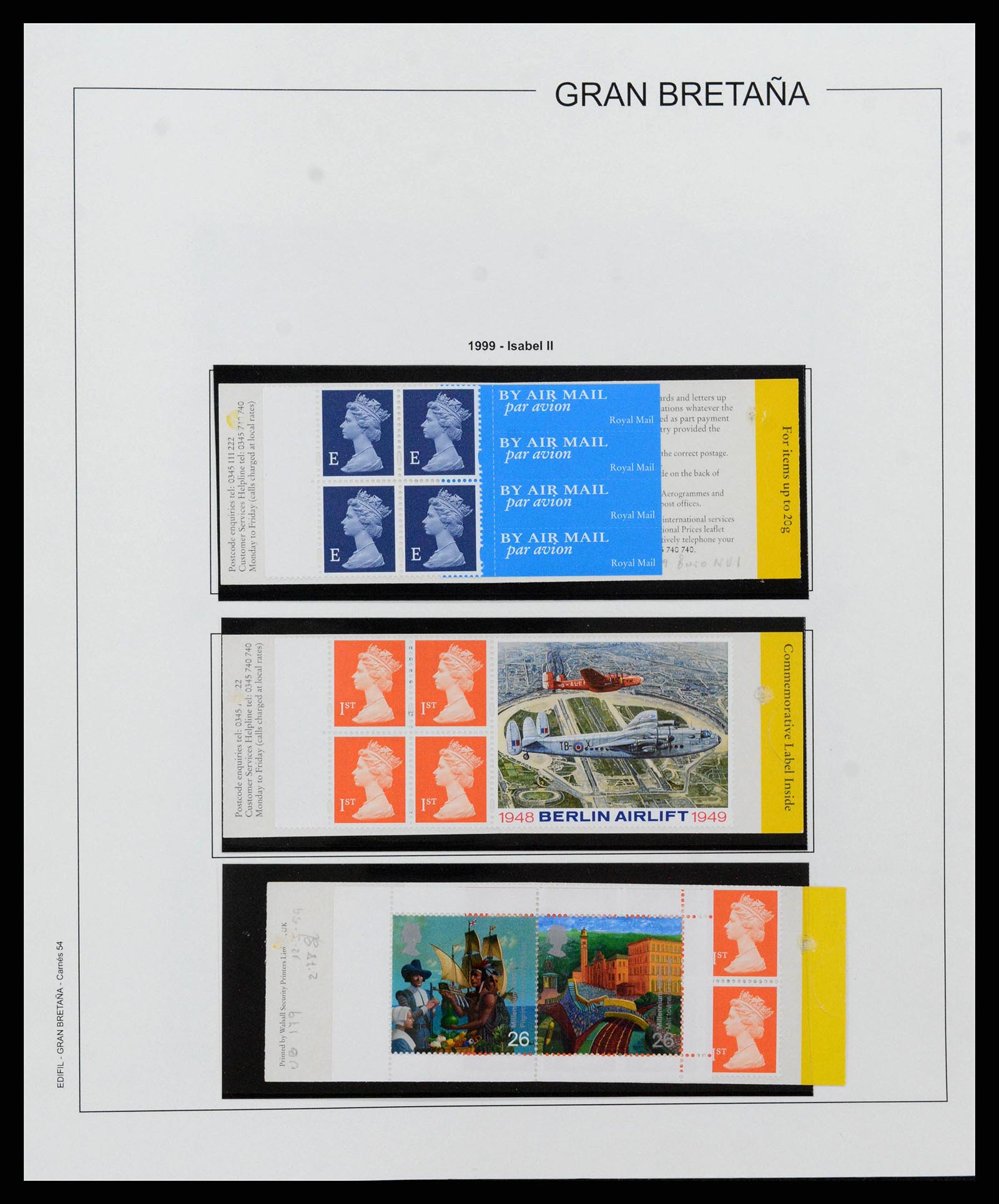38924 0252 - Postzegelverzameling 38924 Engeland 1840-2000.