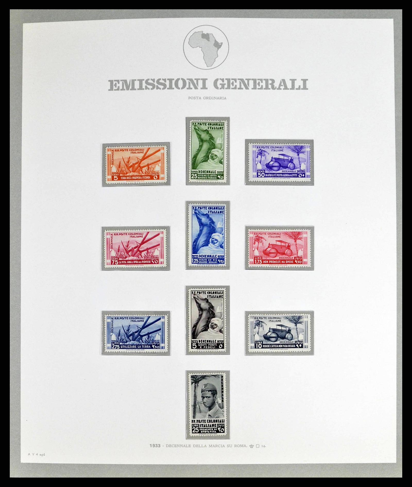 38925 0004 - Stamp collection 38925 Italian colonies supercollection 1903-1941.
