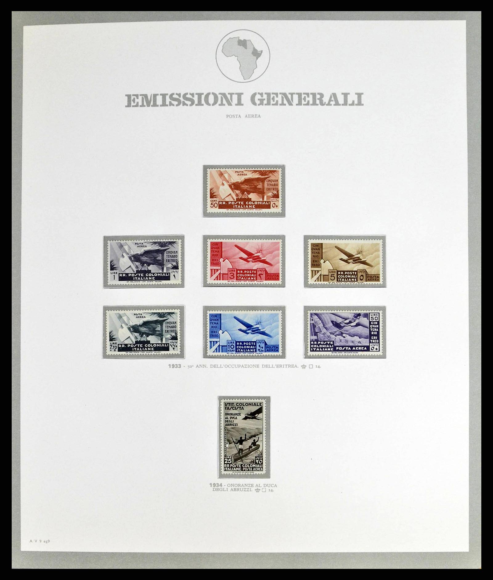 38925 0009 - Stamp collection 38925 Italian colonies supercollection 1903-1941.