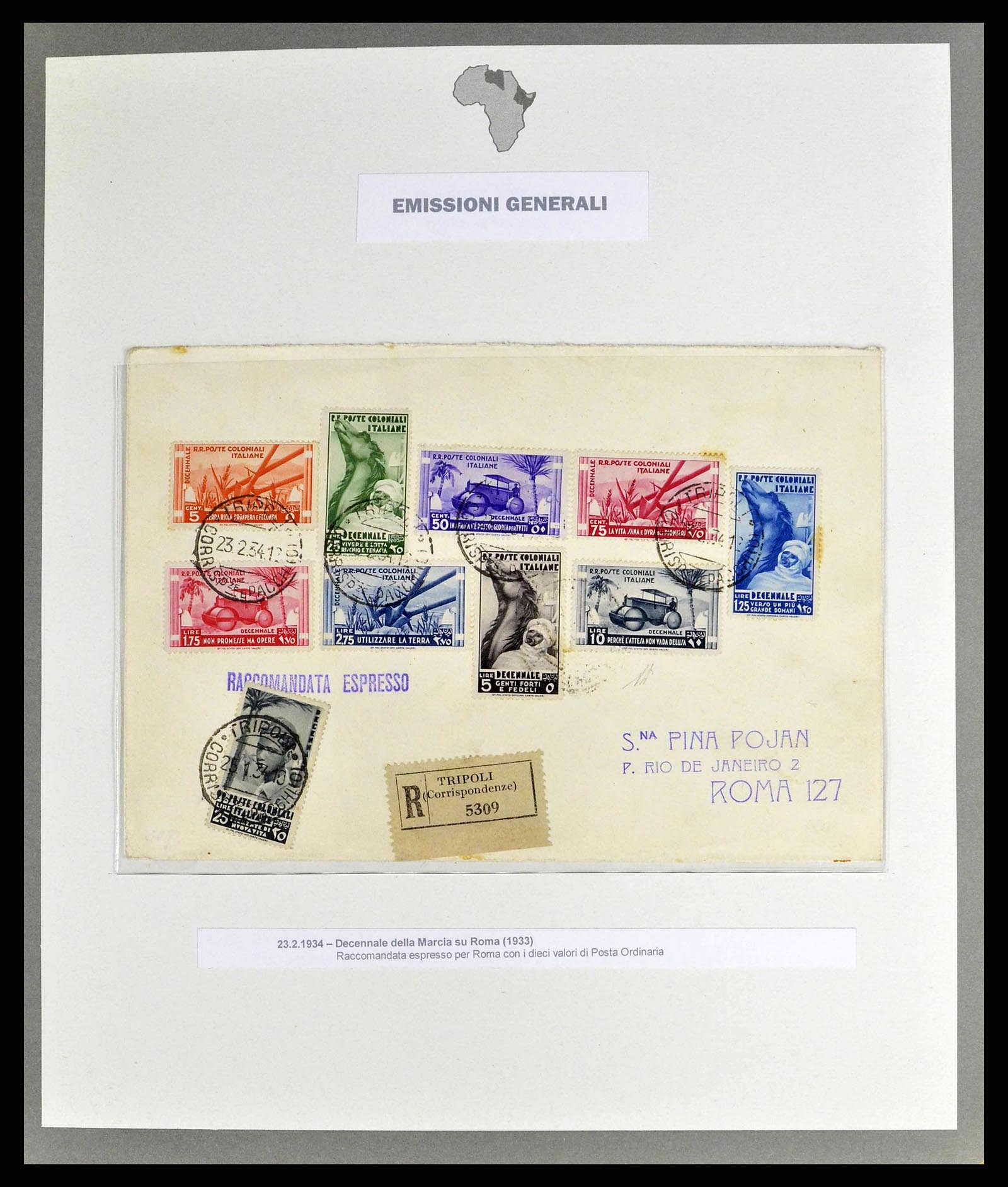 38925 0011 - Stamp collection 38925 Italian colonies supercollection 1903-1941.
