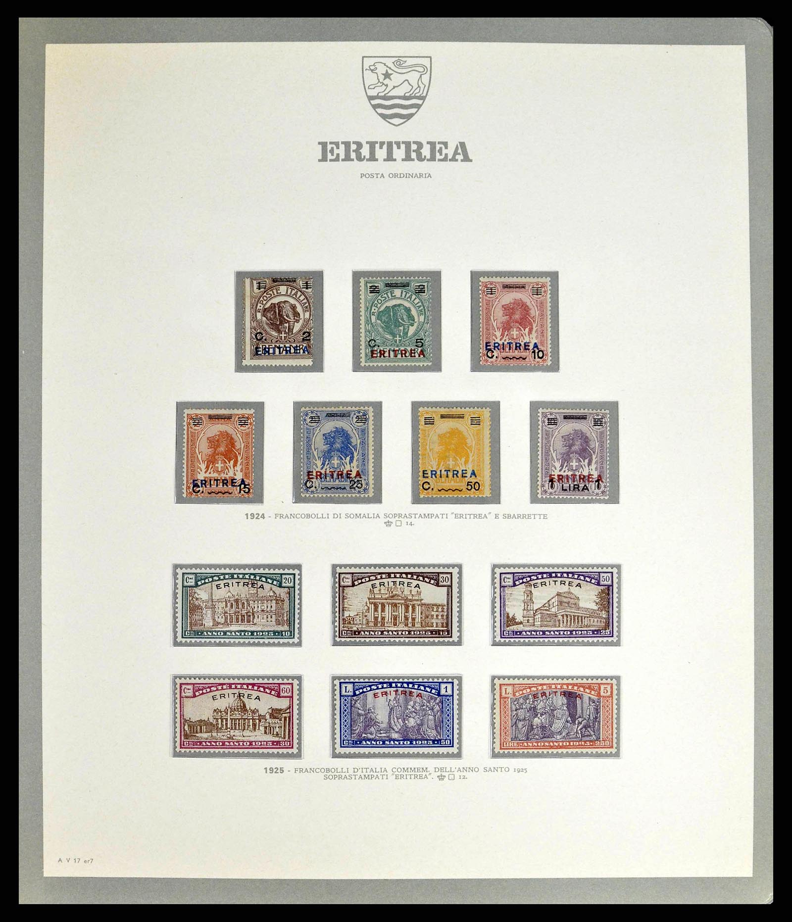 38925 0027 - Stamp collection 38925 Italian colonies supercollection 1903-1941.