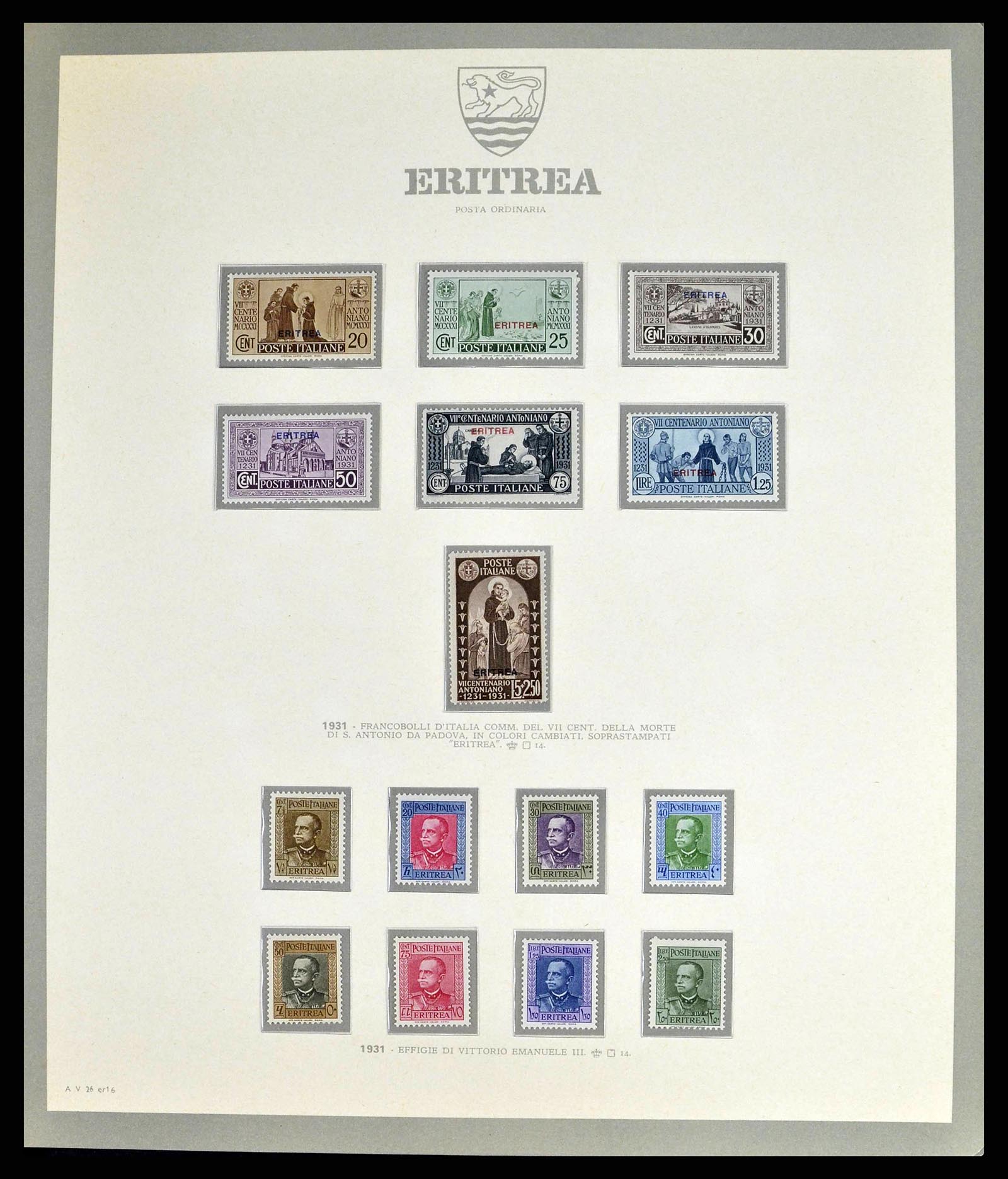 38925 0036 - Stamp collection 38925 Italian colonies supercollection 1903-1941.