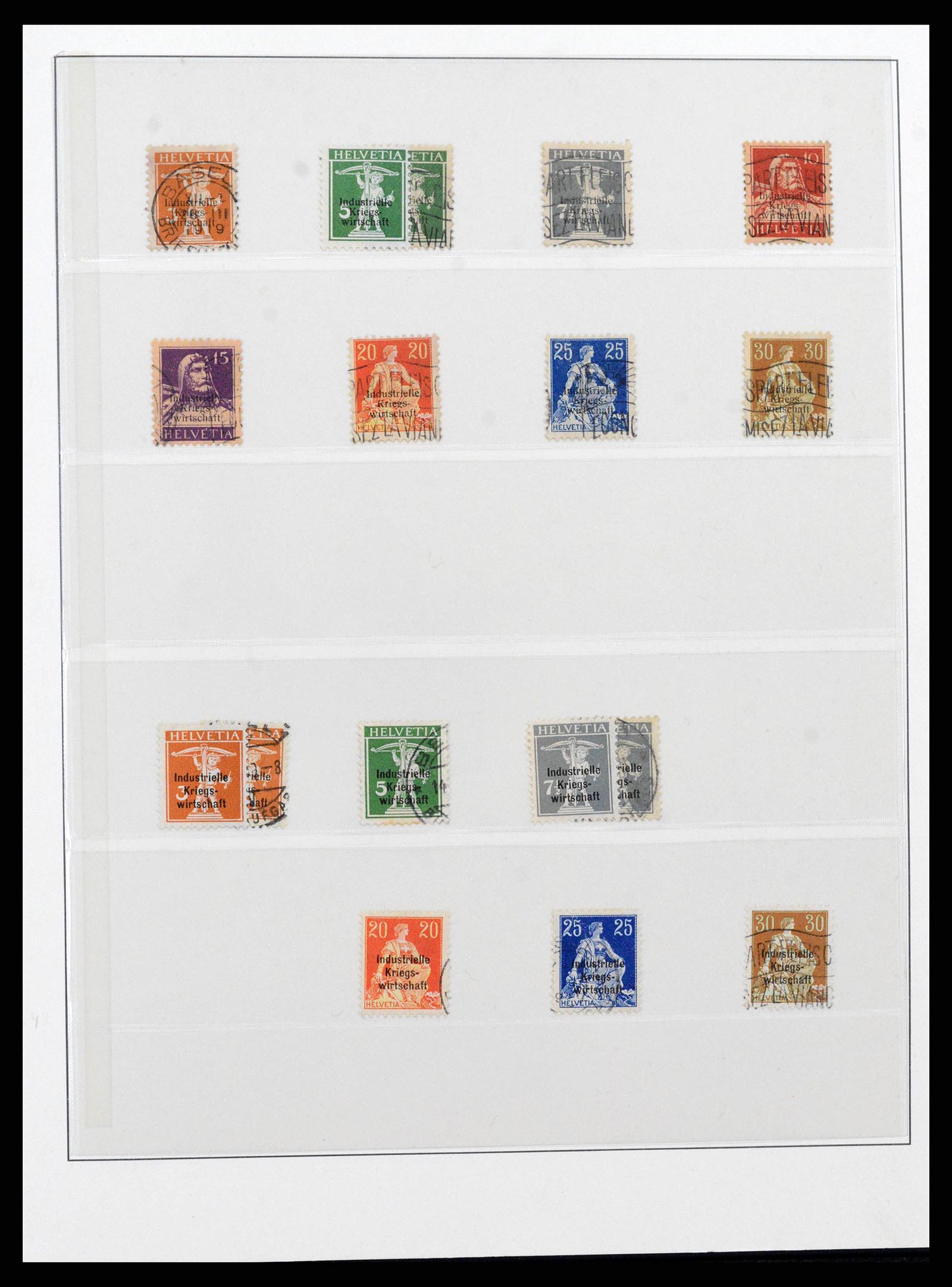 38937 0001 - Stamp collection 38937 Switzerland service 1918-2008.