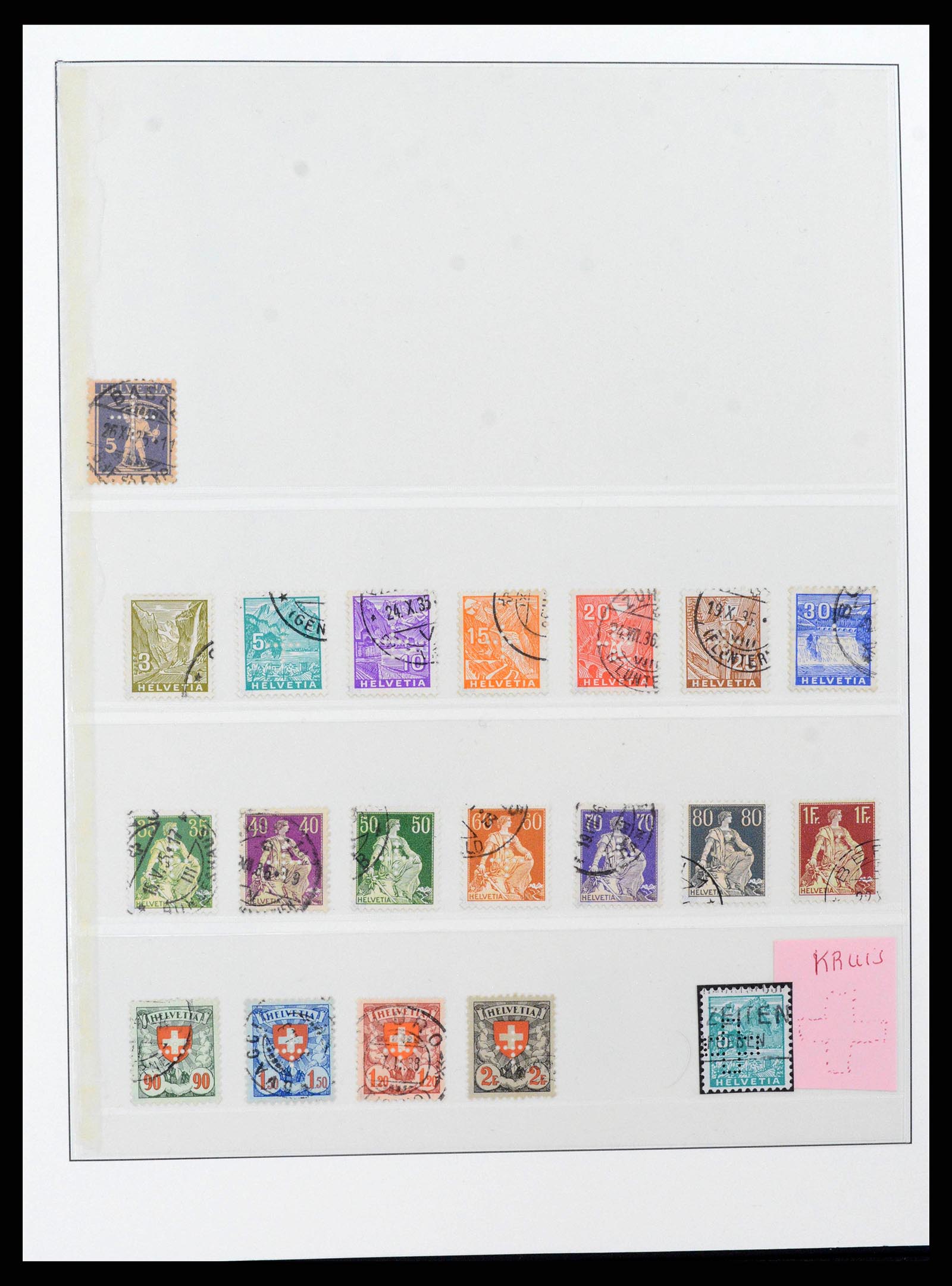 38937 0002 - Stamp collection 38937 Switzerland service 1918-2008.