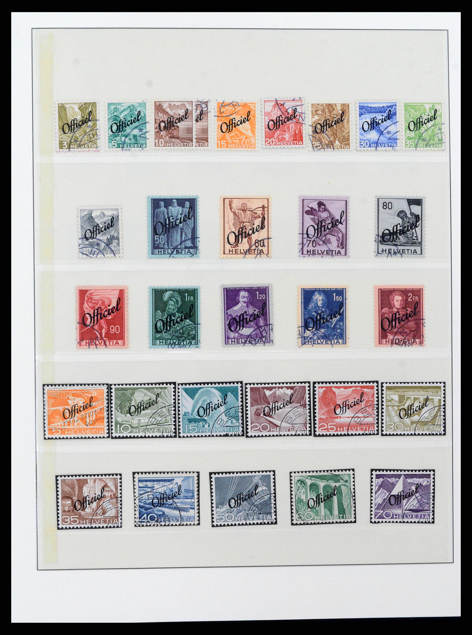 38937 0005 - Stamp collection 38937 Switzerland service 1918-2008.