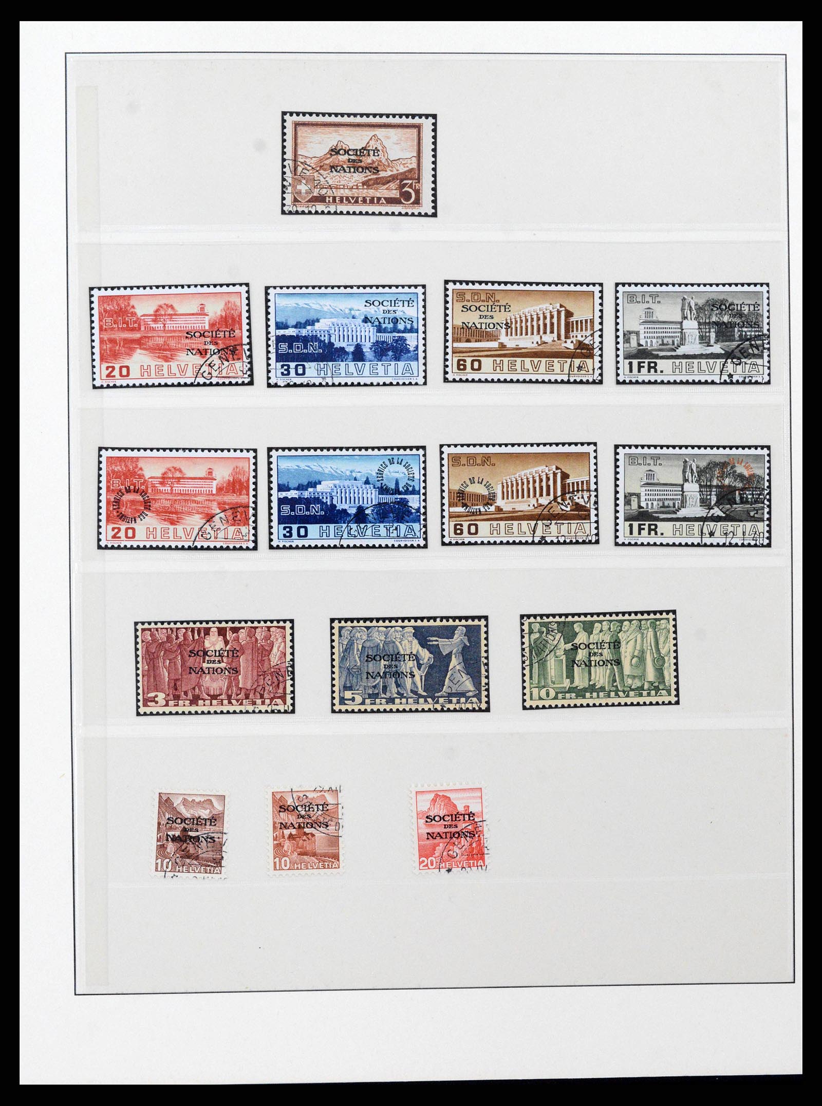 38937 0010 - Stamp collection 38937 Switzerland service 1918-2008.