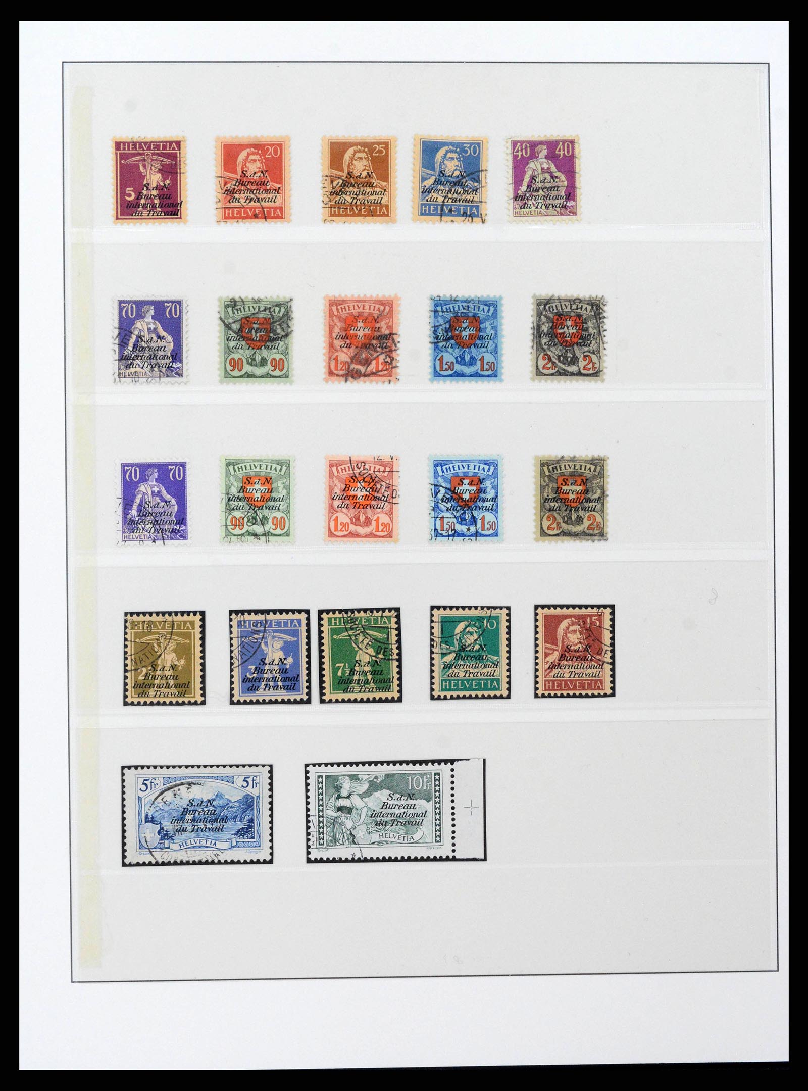 38937 0013 - Stamp collection 38937 Switzerland service 1918-2008.