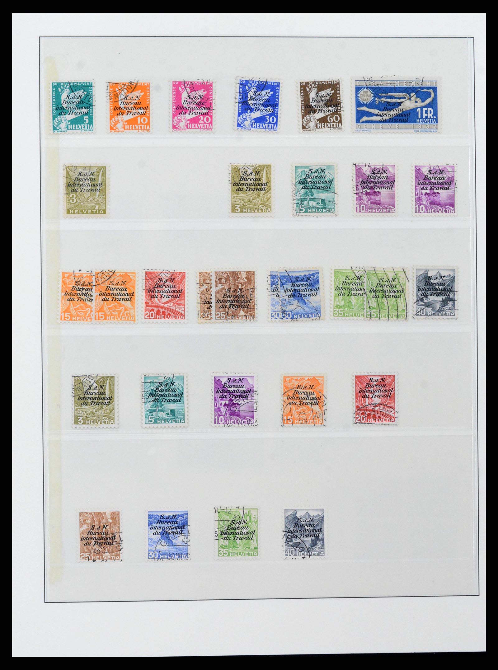 38937 0014 - Stamp collection 38937 Switzerland service 1918-2008.