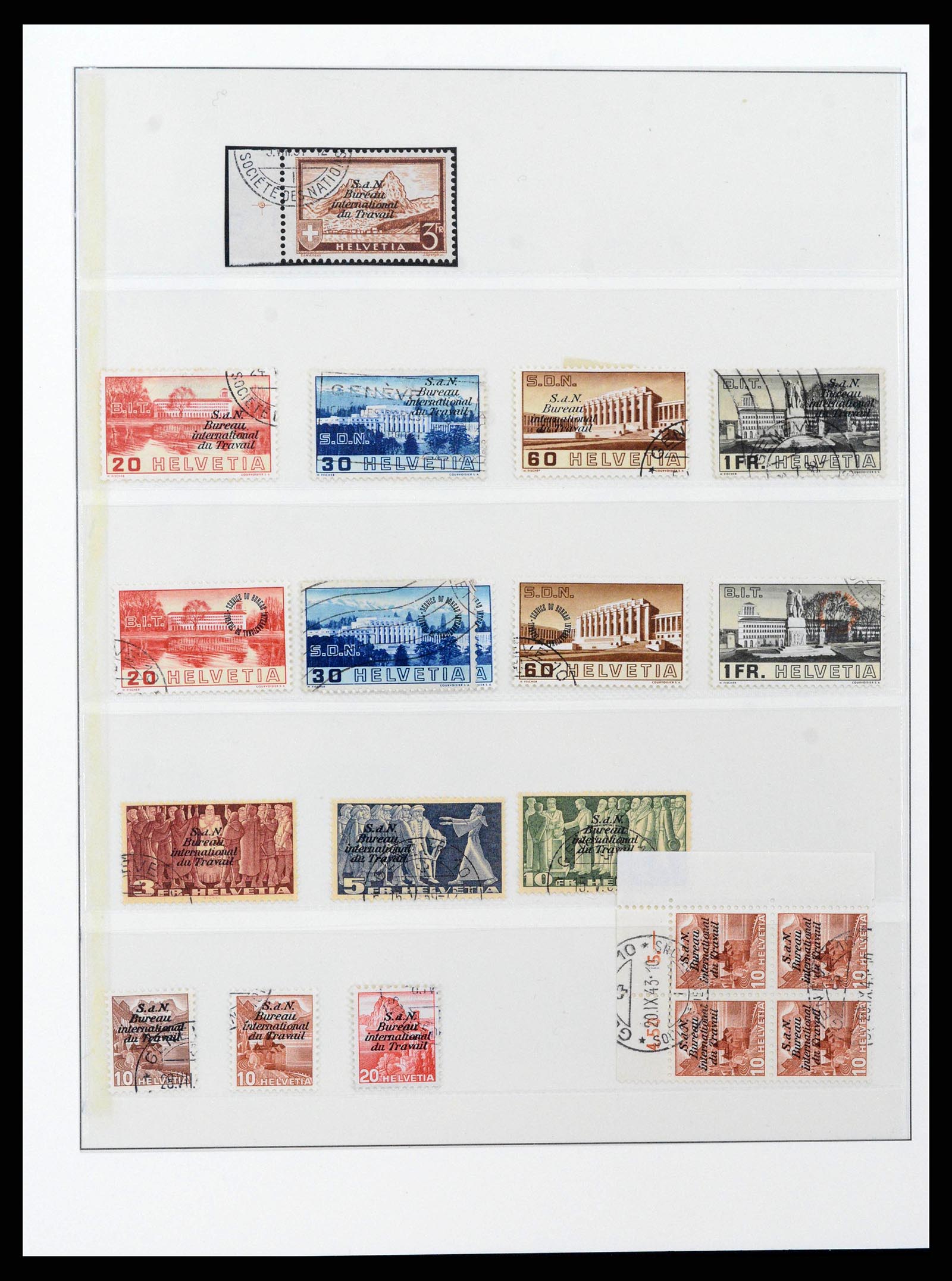 38937 0015 - Stamp collection 38937 Switzerland service 1918-2008.