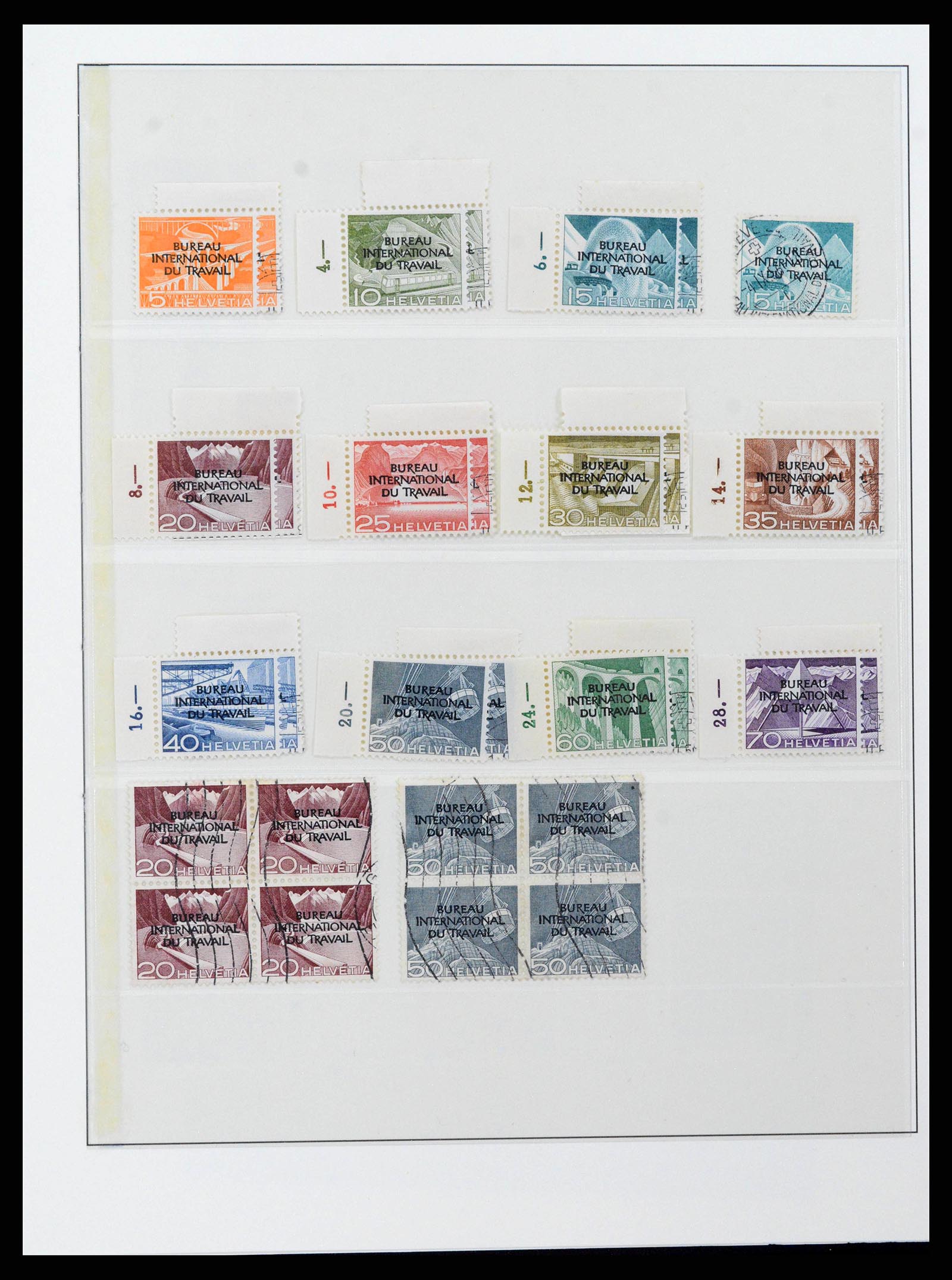 38937 0017 - Stamp collection 38937 Switzerland service 1918-2008.