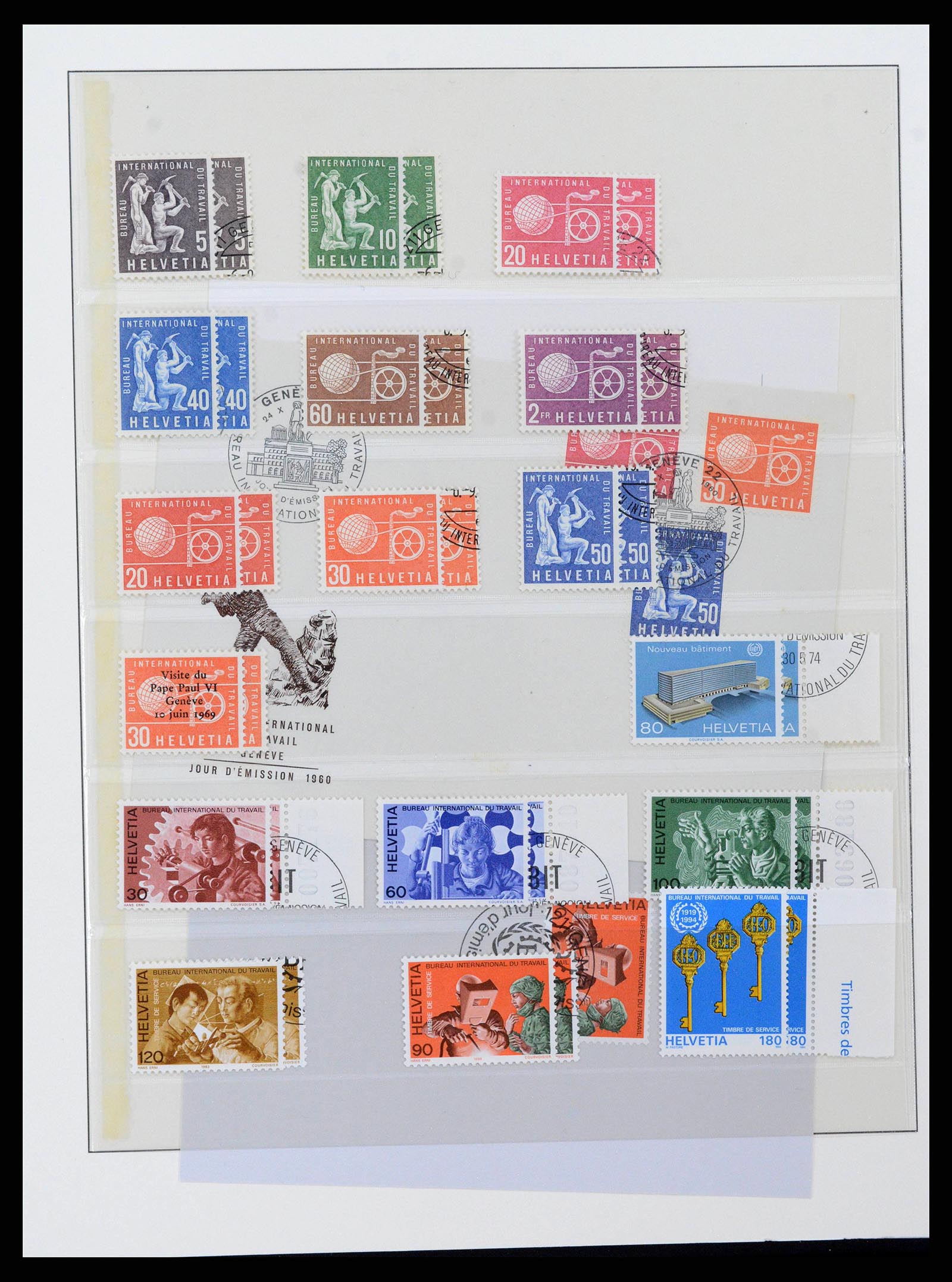 38937 0018 - Stamp collection 38937 Switzerland service 1918-2008.