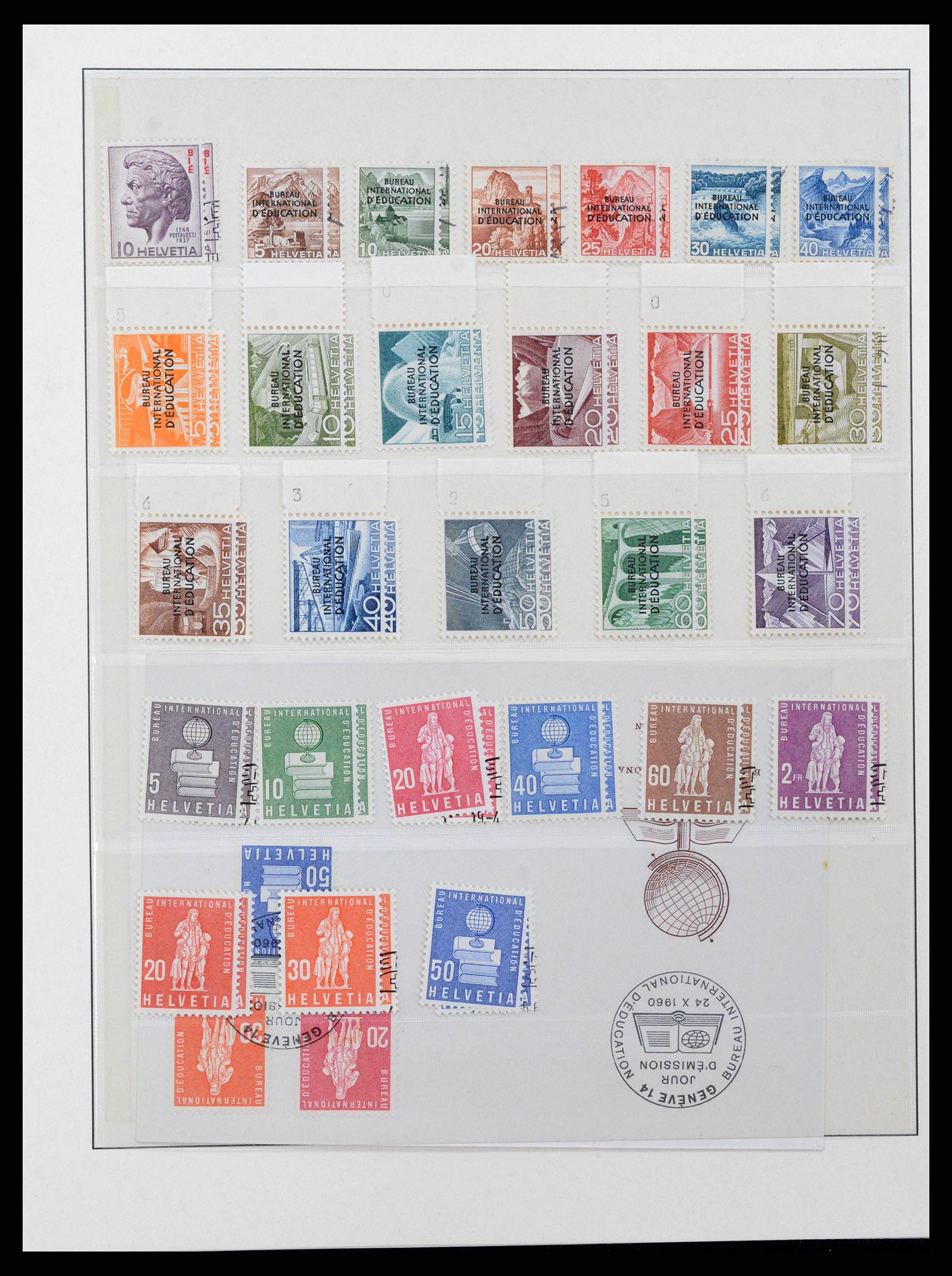 38937 0020 - Stamp collection 38937 Switzerland service 1918-2008.