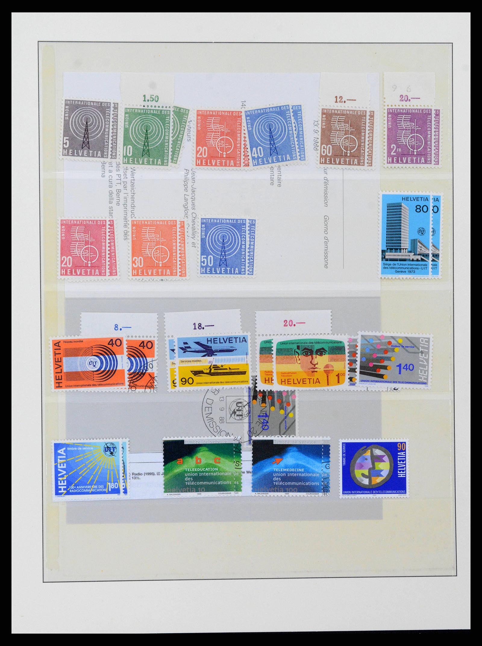 38937 0028 - Stamp collection 38937 Switzerland service 1918-2008.