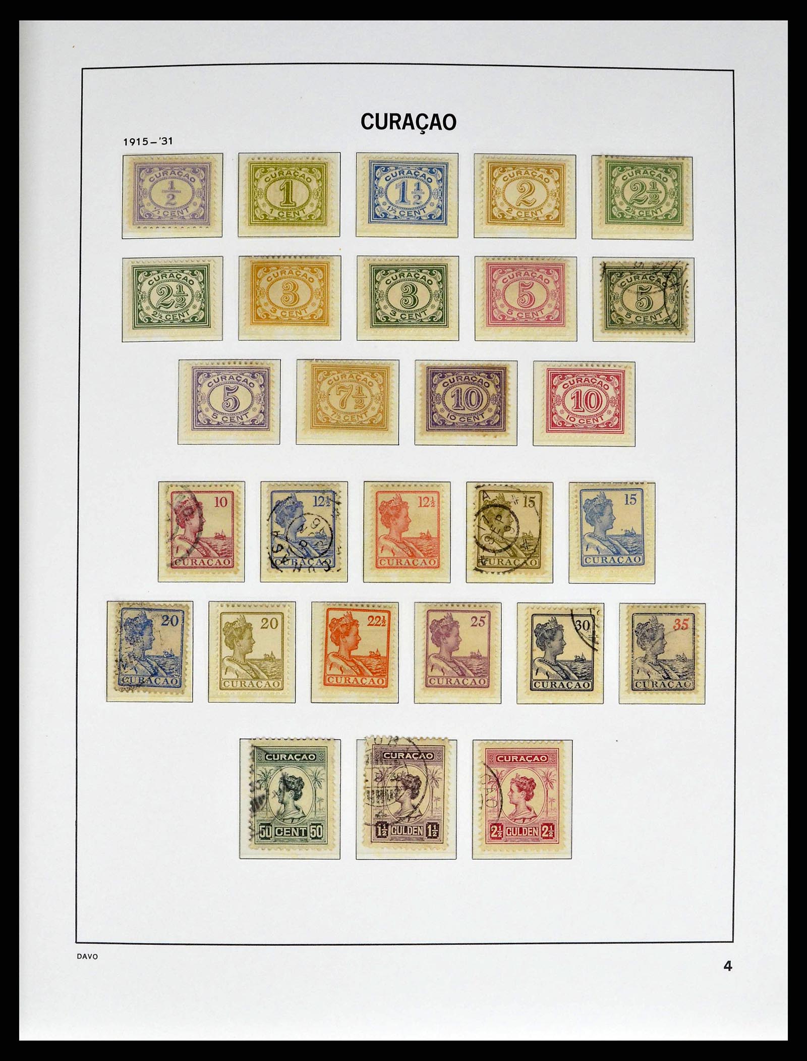 38940 0004 - Postzegelverzameling 38940 Curaçao/Antillen 1873-1969.