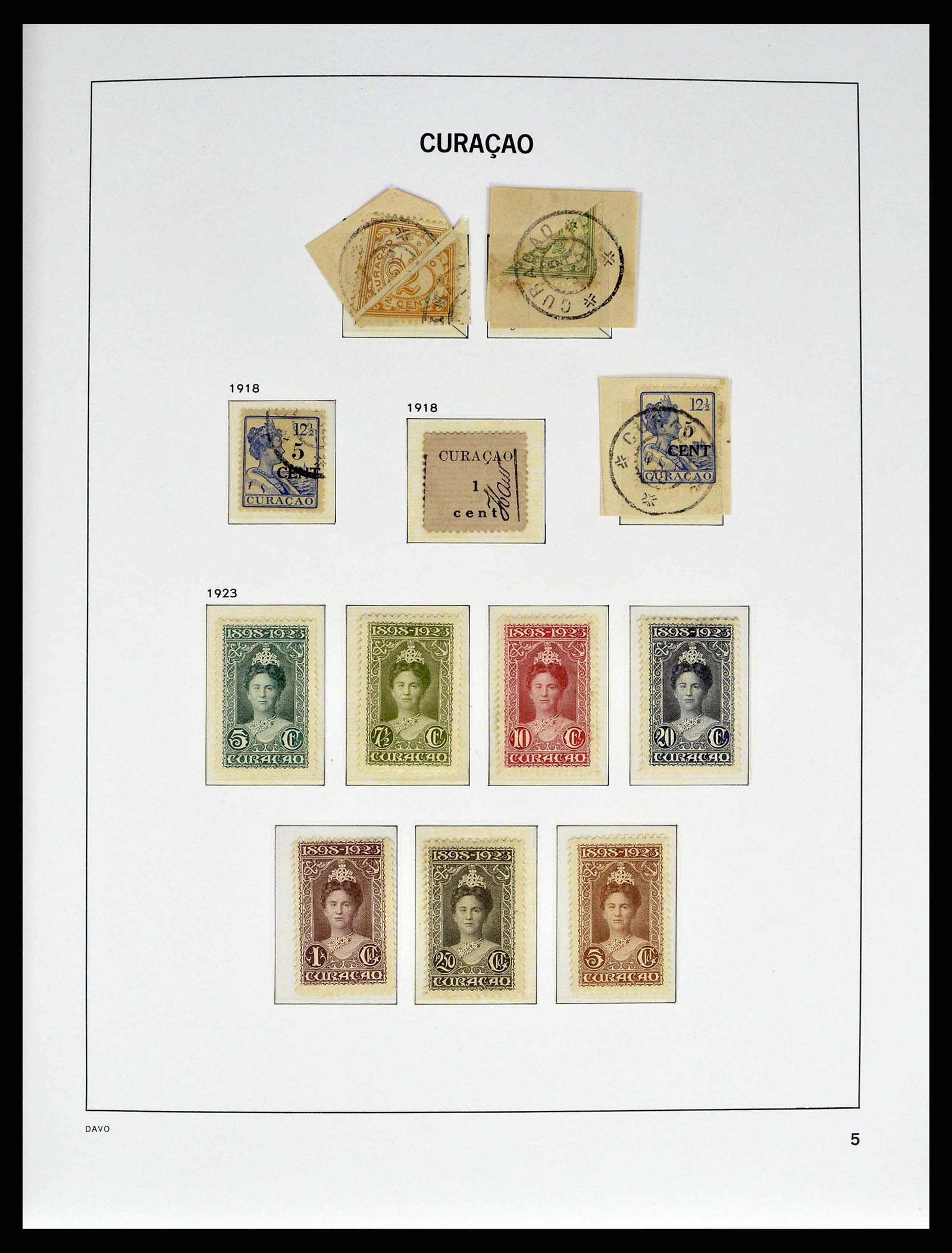 38940 0005 - Postzegelverzameling 38940 Curaçao/Antillen 1873-1969.
