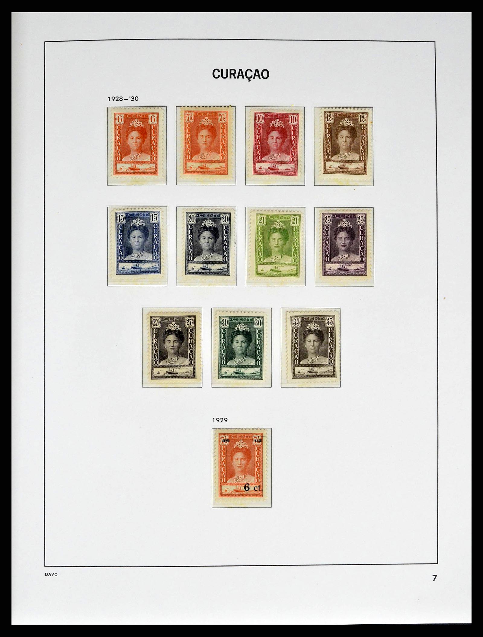 38940 0007 - Postzegelverzameling 38940 Curaçao/Antillen 1873-1969.