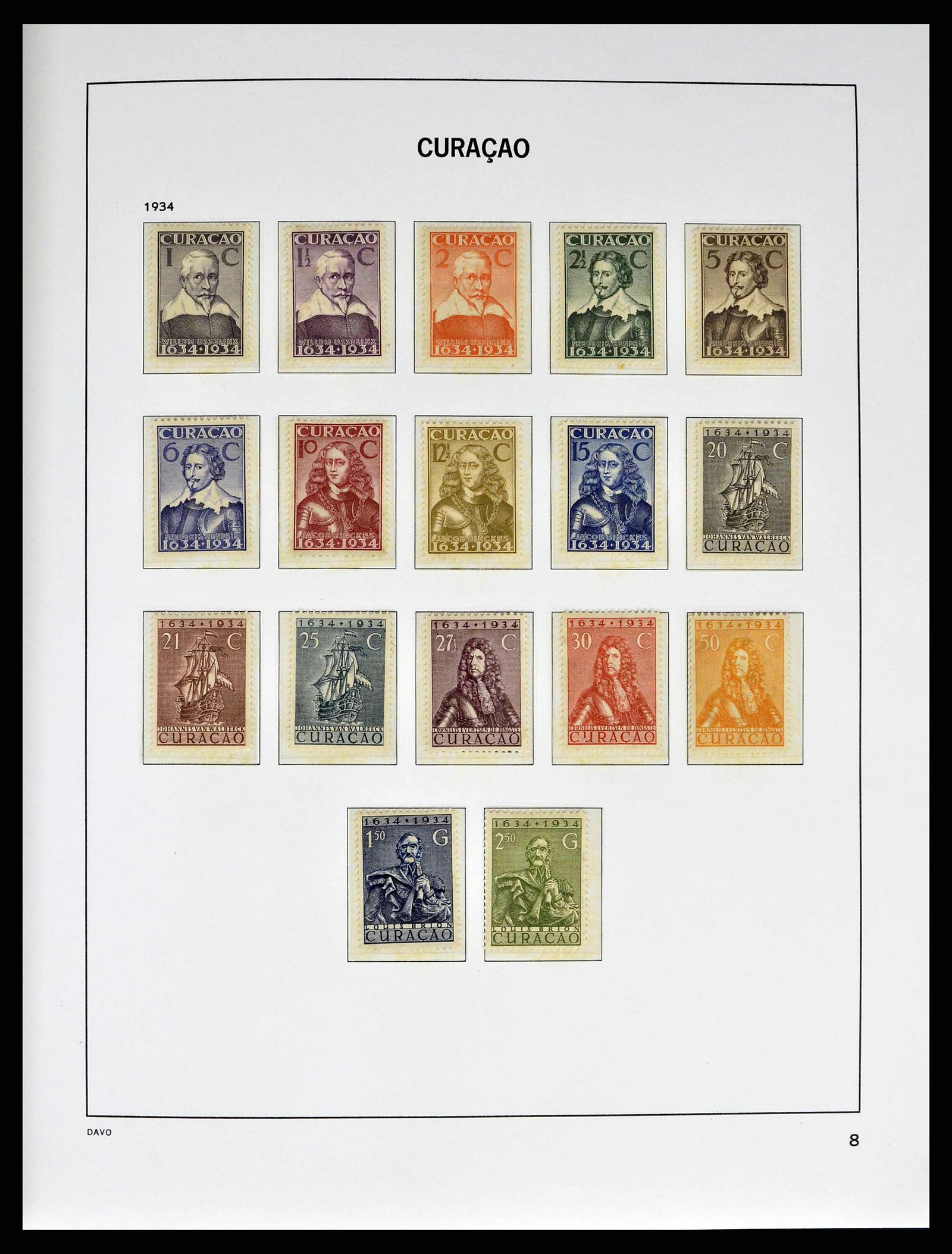 38940 0008 - Postzegelverzameling 38940 Curaçao/Antillen 1873-1969.