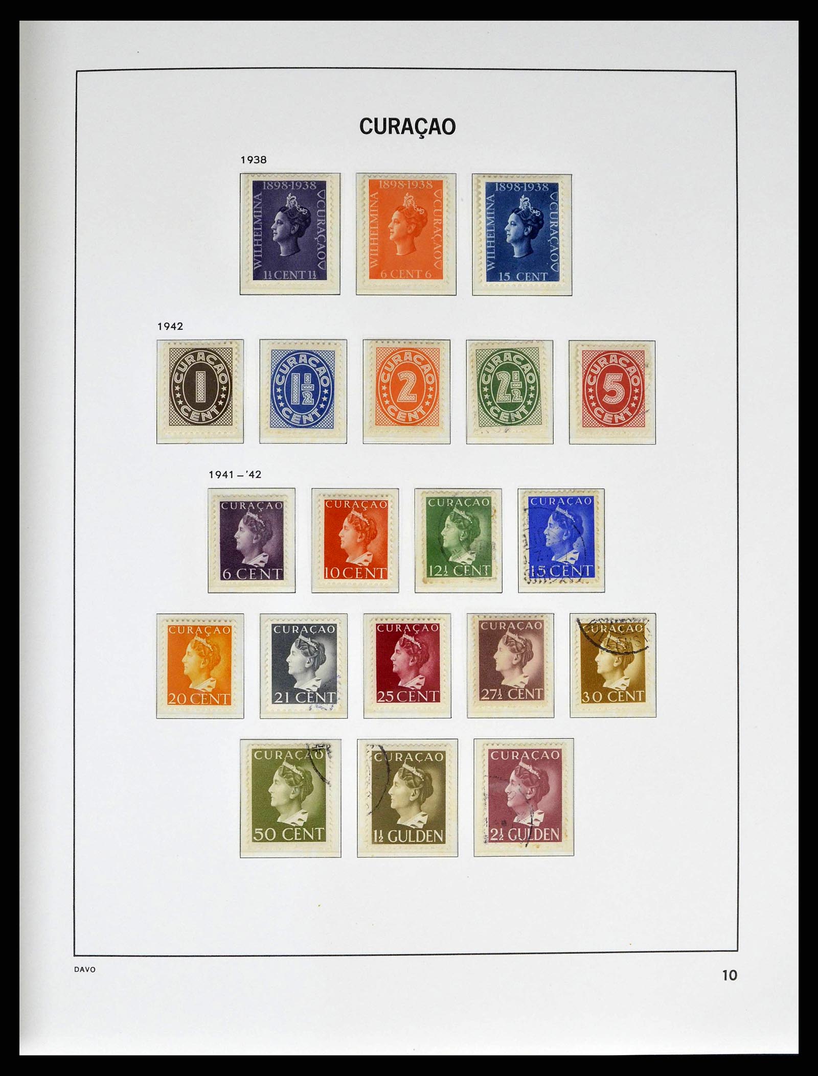 38940 0010 - Postzegelverzameling 38940 Curaçao/Antillen 1873-1969.