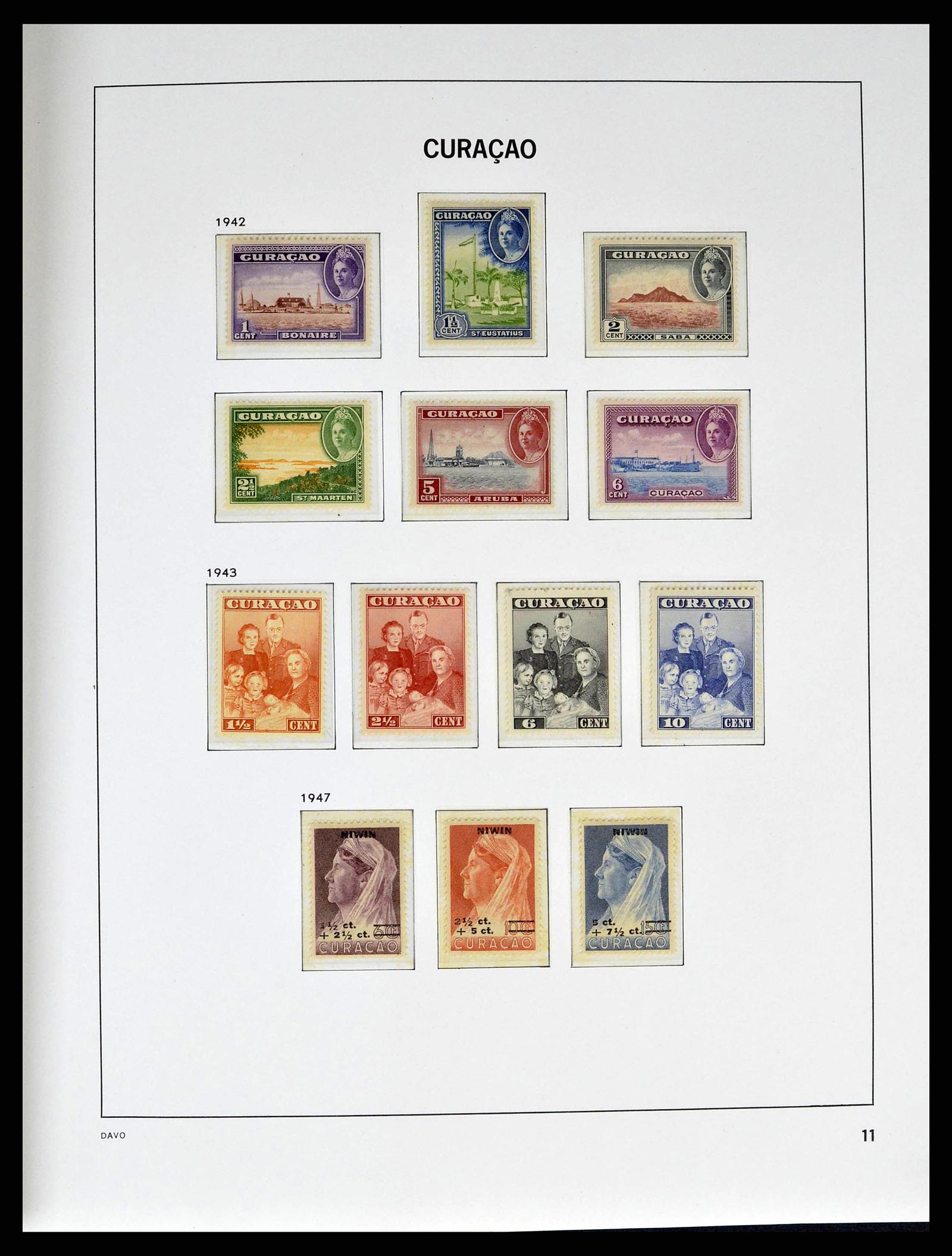38940 0011 - Stamp collection 38940 Curaçao/Antilles 1873-1969.