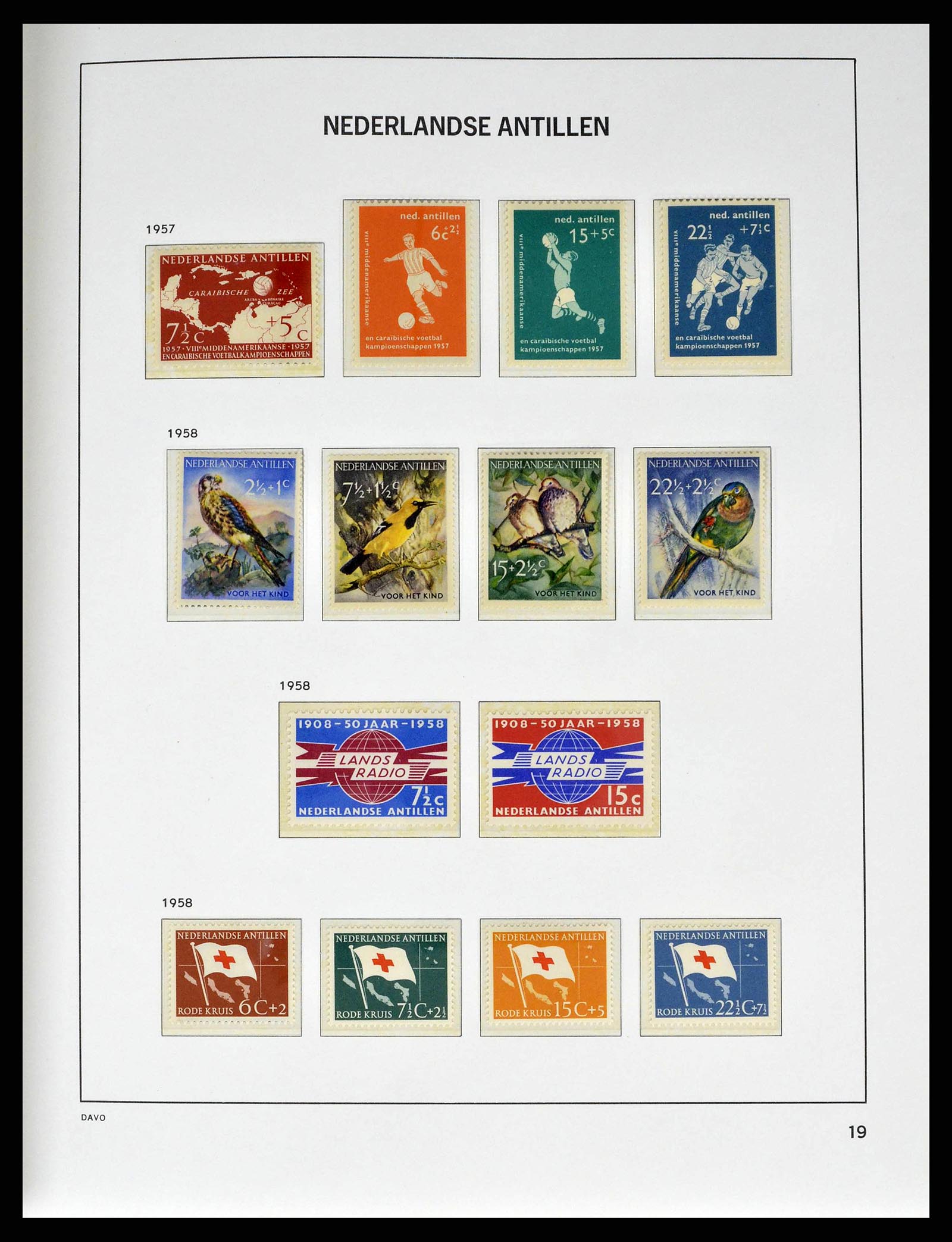38940 0019 - Postzegelverzameling 38940 Curaçao/Antillen 1873-1969.