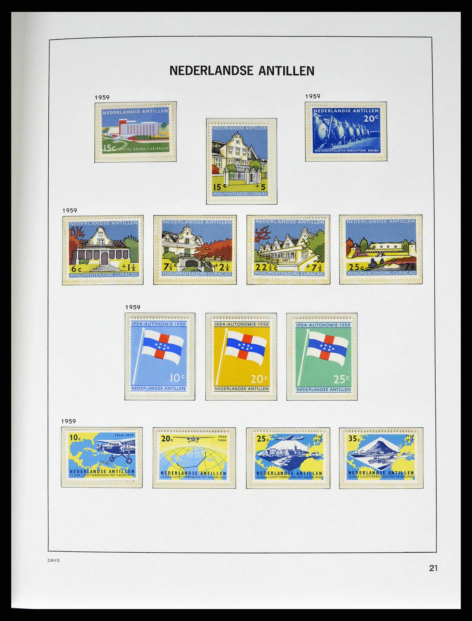 38940 0021 - Stamp collection 38940 Curaçao/Antilles 1873-1969.
