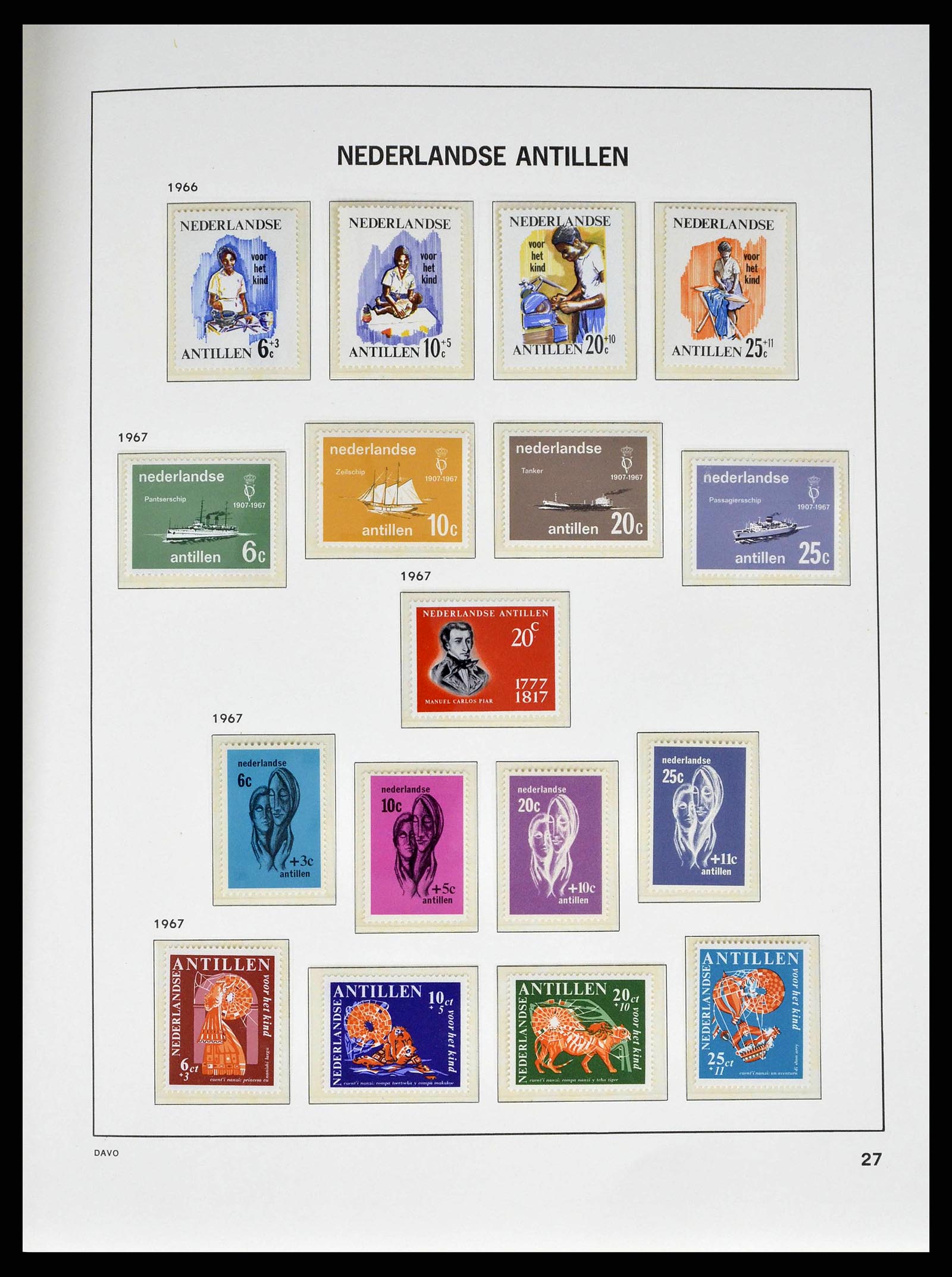 38940 0028 - Stamp collection 38940 Curaçao/Antilles 1873-1969.