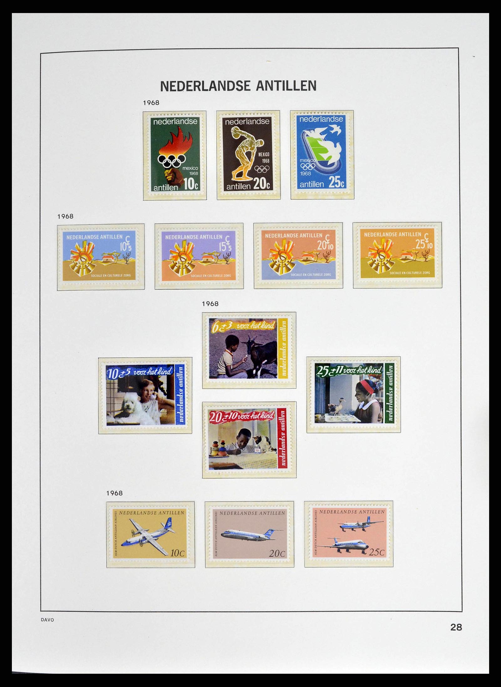 38940 0029 - Stamp collection 38940 Curaçao/Antilles 1873-1969.
